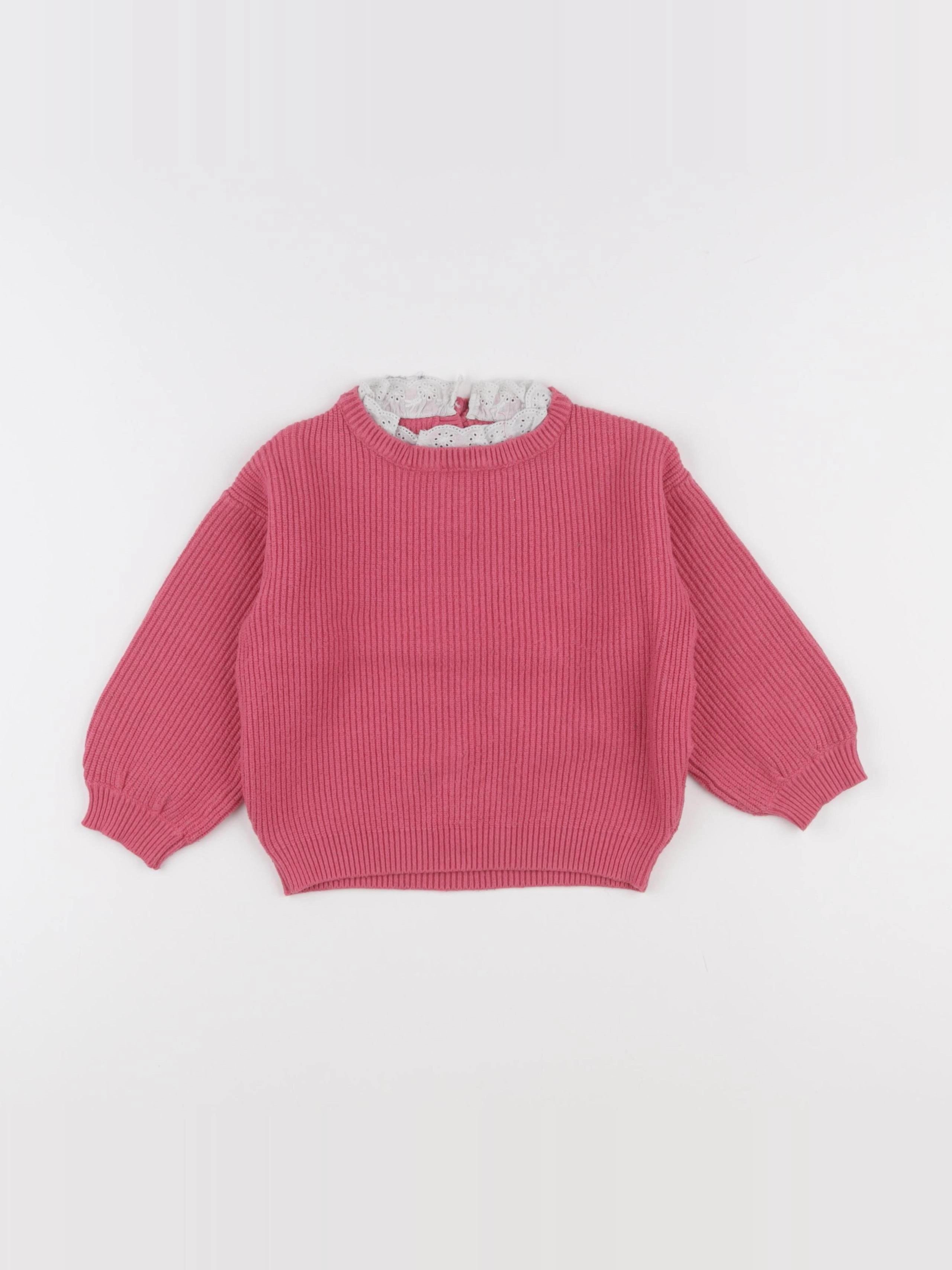 Vertbaudet - pull rose - 3 ans