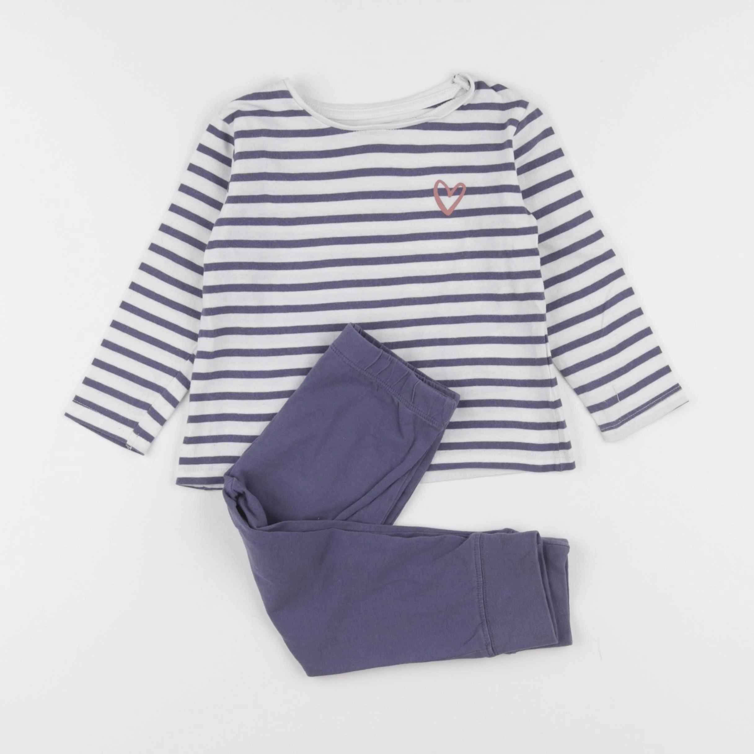 Vertbaudet - pyjama coton bleu - 3 ans