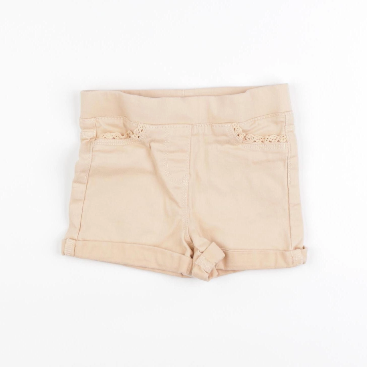 Vertbaudet - short orange - 3 mois