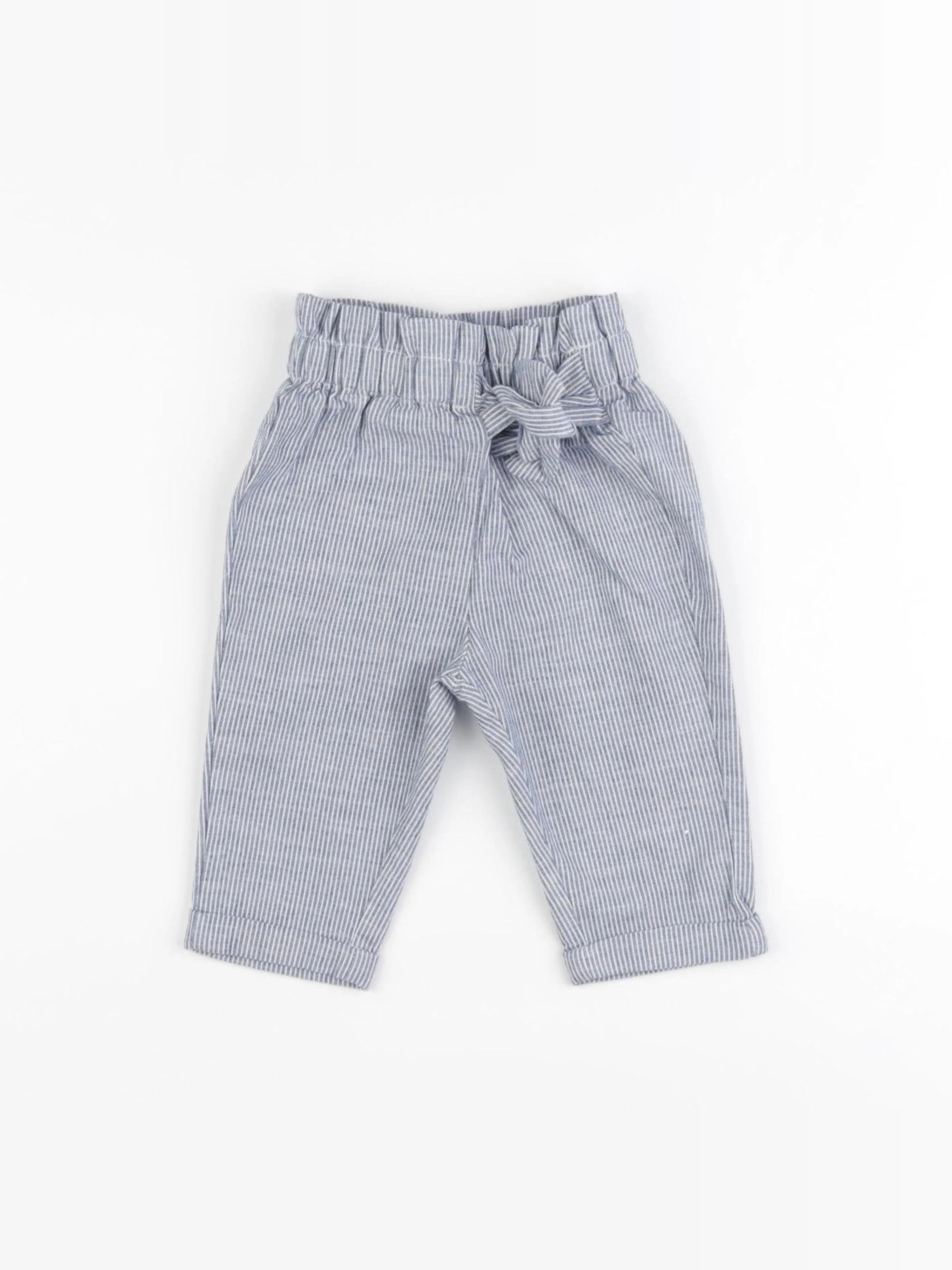 Vertbaudet - pantalon bleu - 3 mois