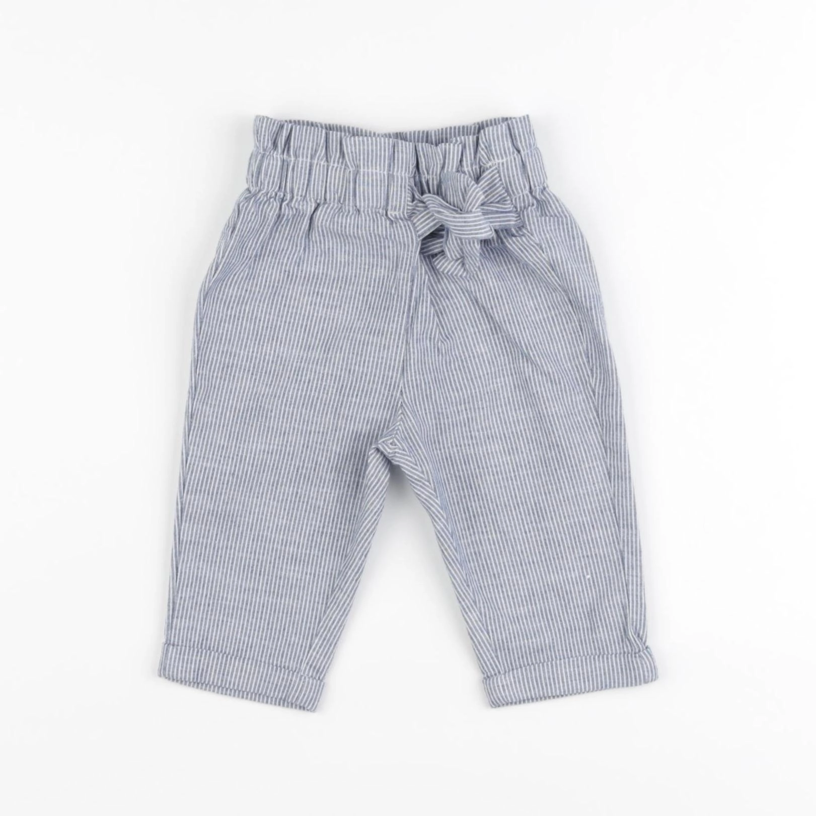 Vertbaudet - pantalon bleu - 3 mois