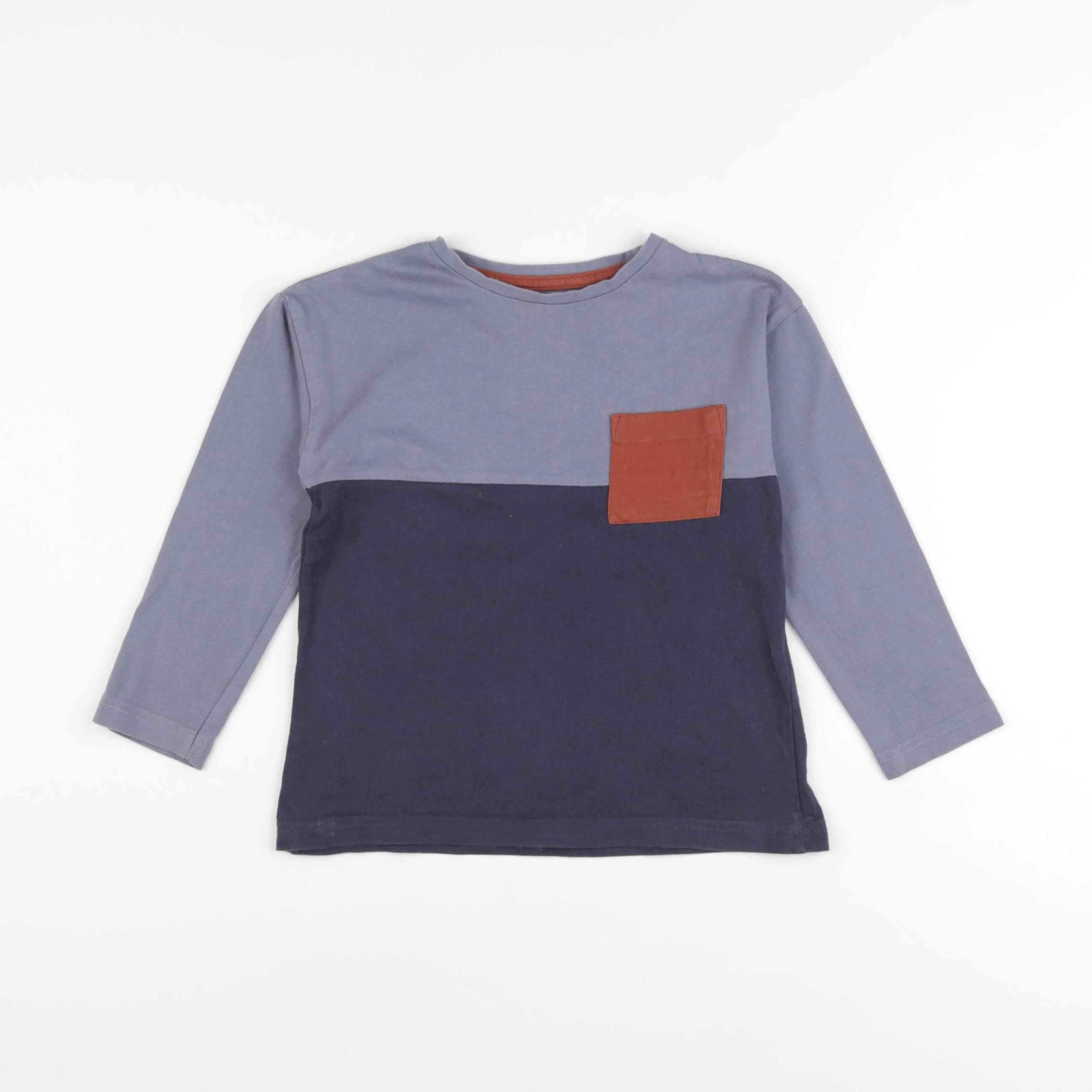 Vertbaudet - tee-shirt bleu - 5 ans
