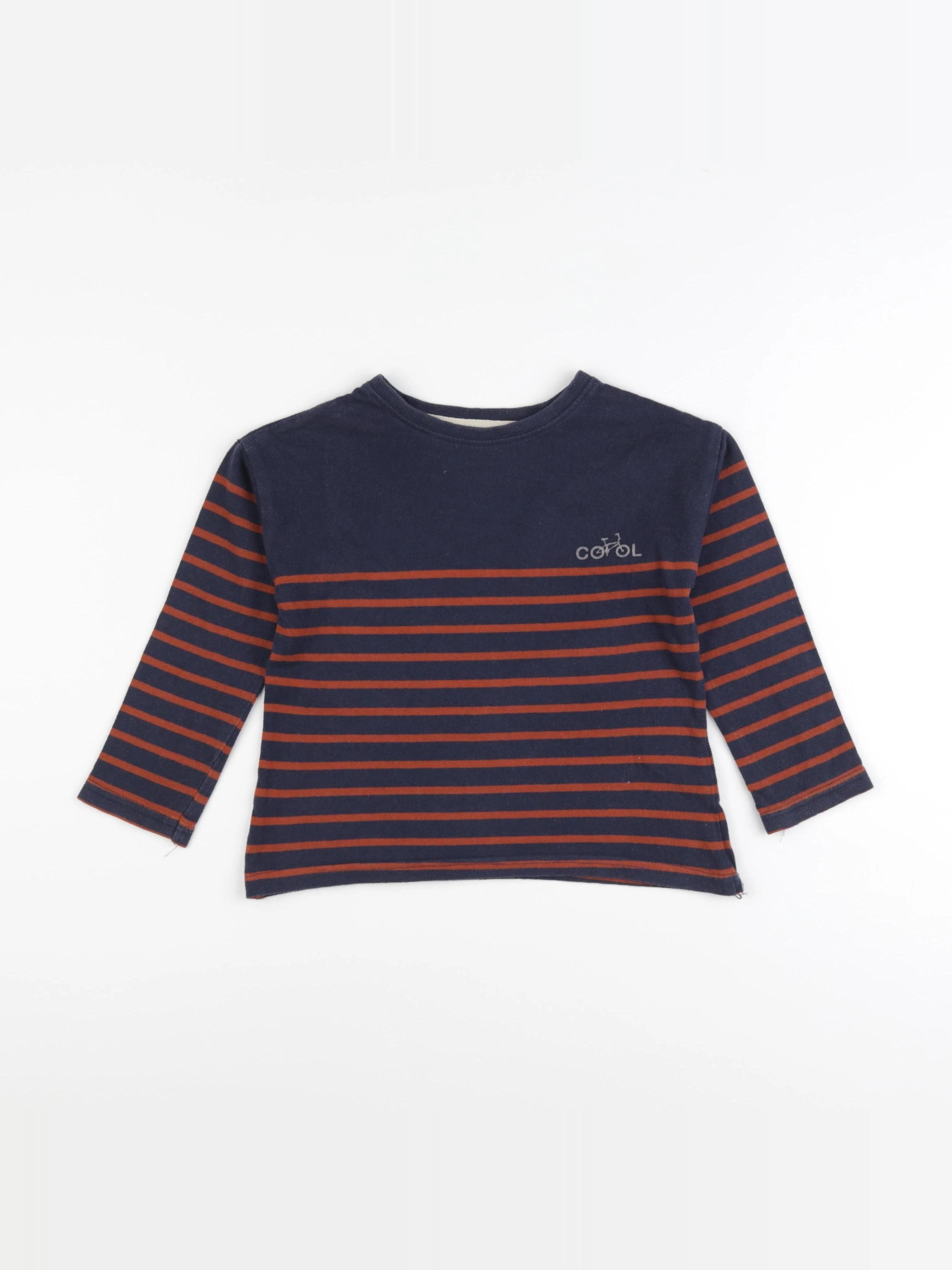 Vertbaudet - tee-shirt bleu - 5 ans