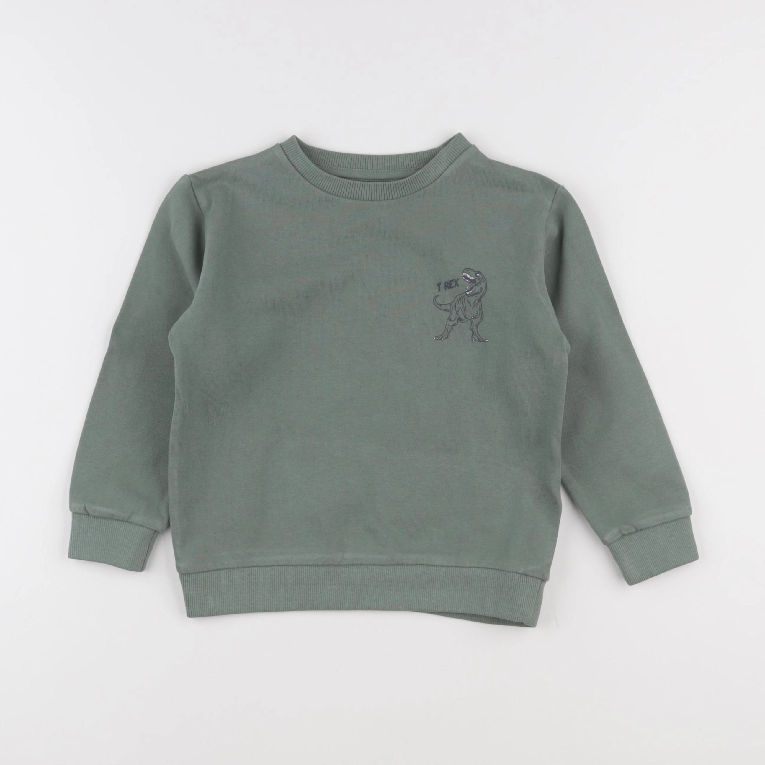 Vertbaudet - sweat vert - 6 ans