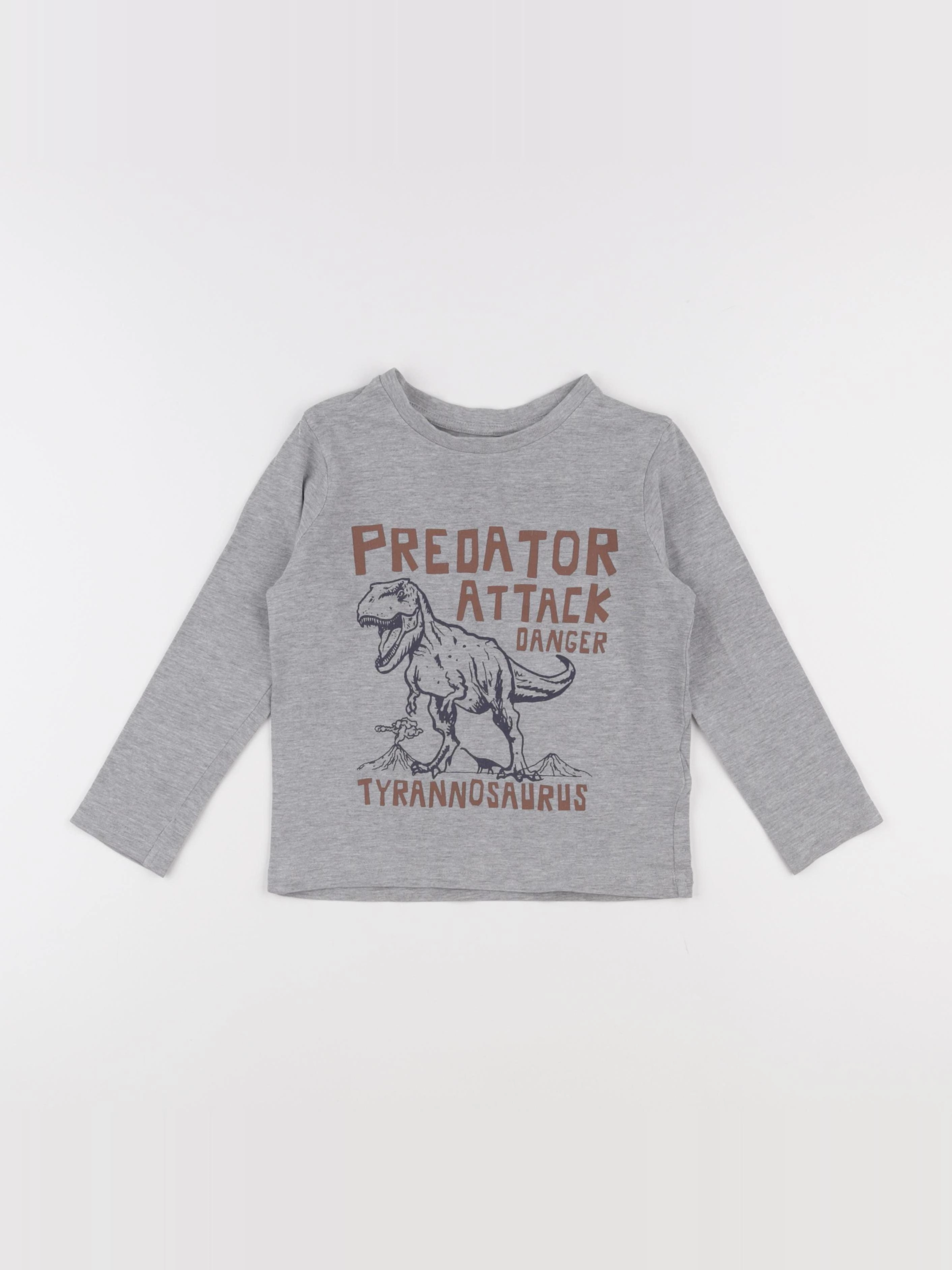 Vertbaudet - tee-shirt gris - 5 ans