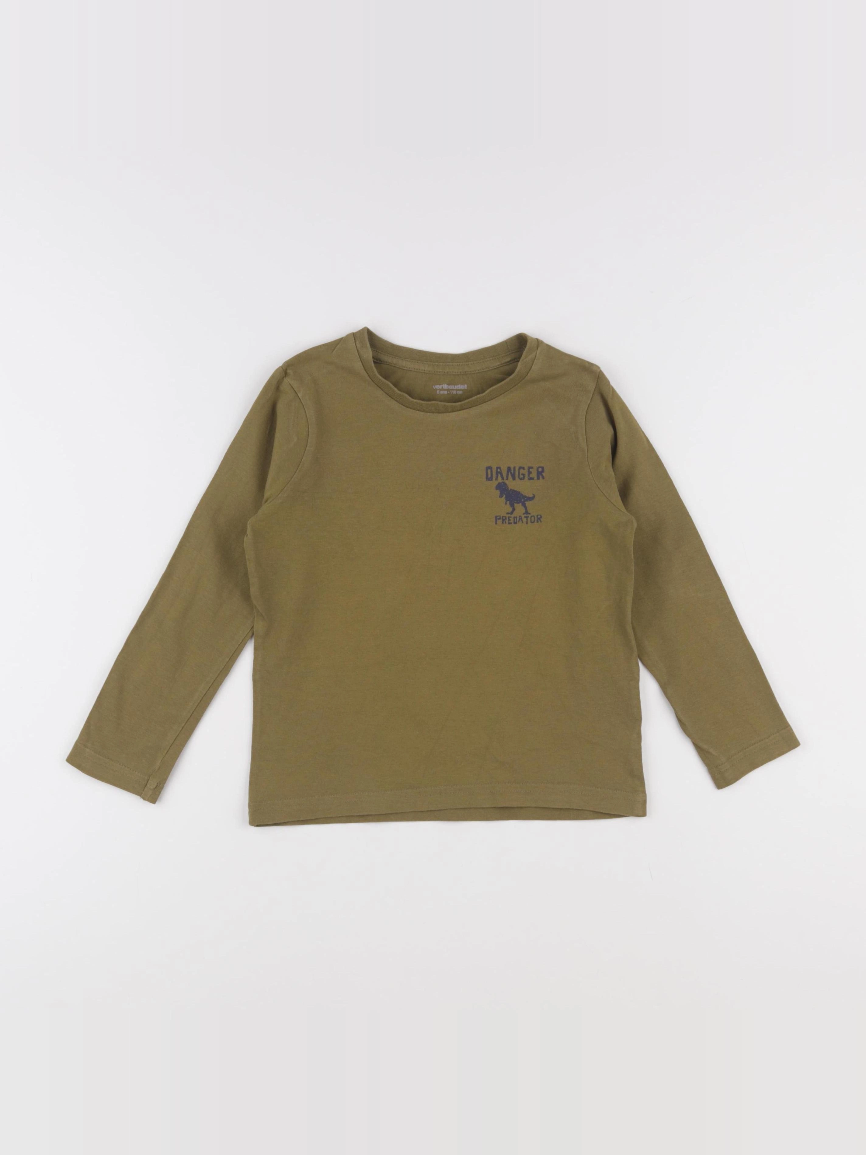 Vertbaudet - tee-shirt vert - 5 ans