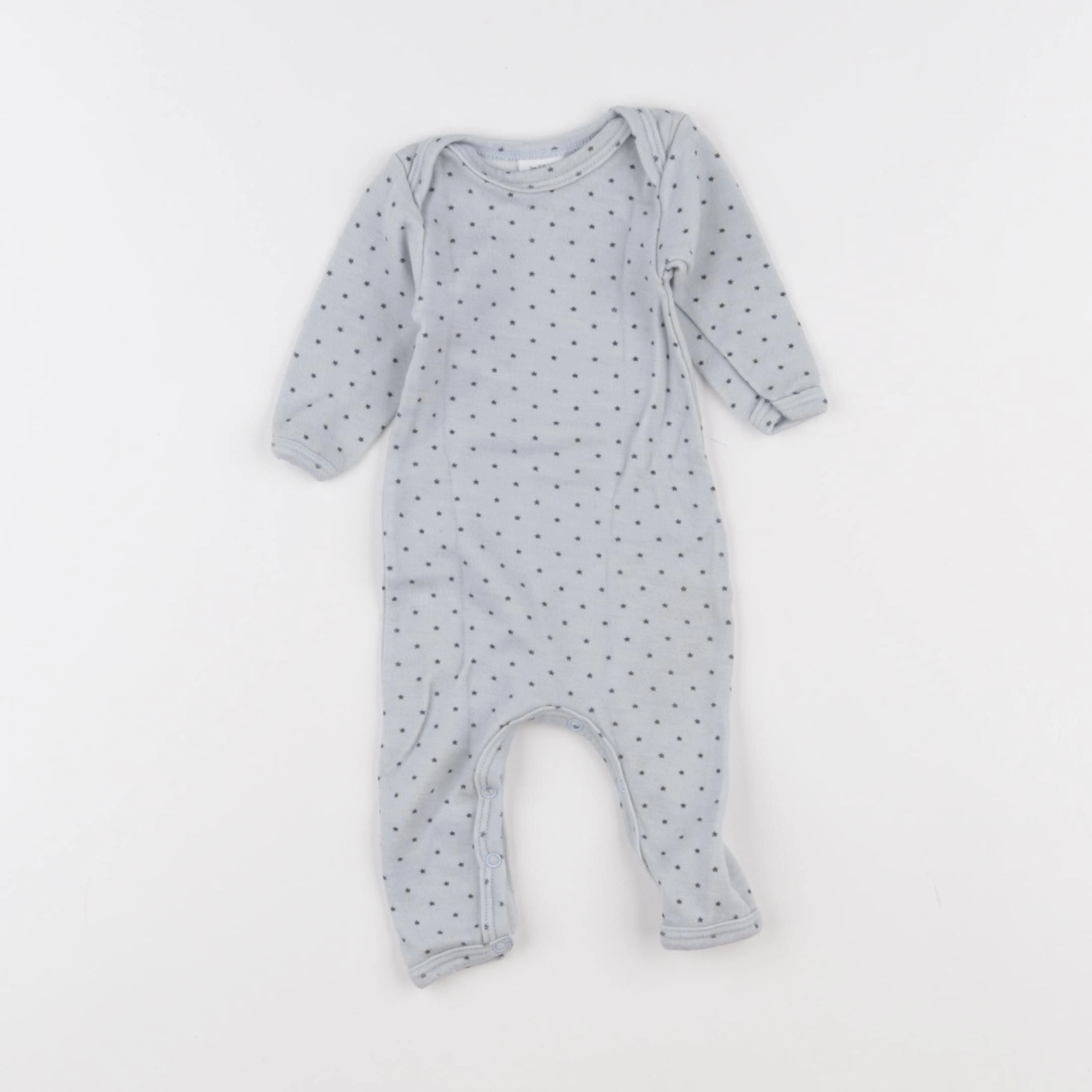 Petit Bateau - pyjama coton bleu - 3 mois