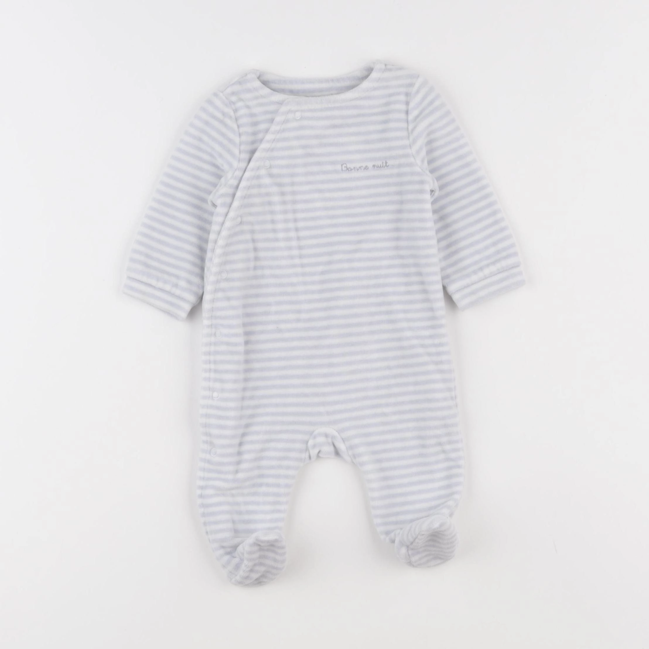 Cyrillus - pyjama velours bleu - 3 mois
