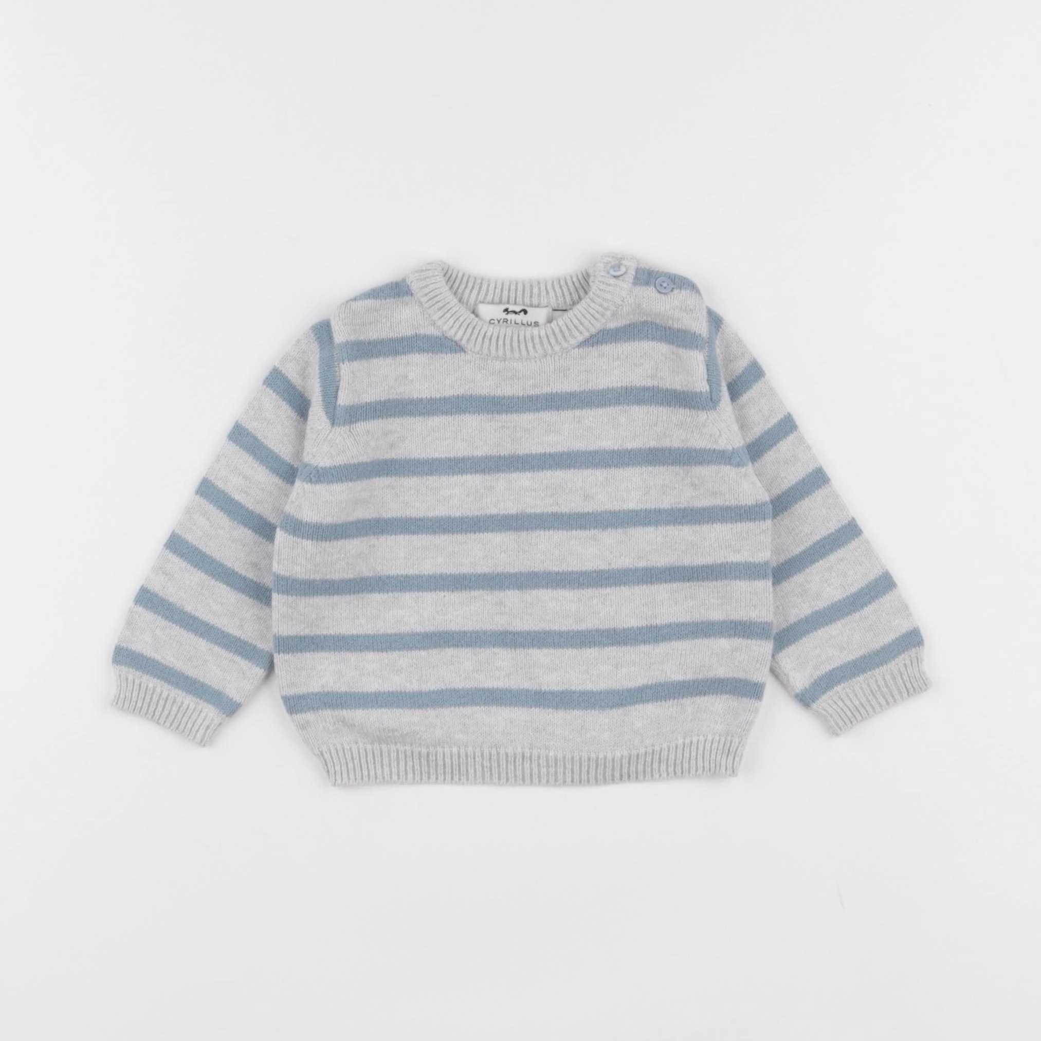 Cyrillus - pull bleu - 3 mois