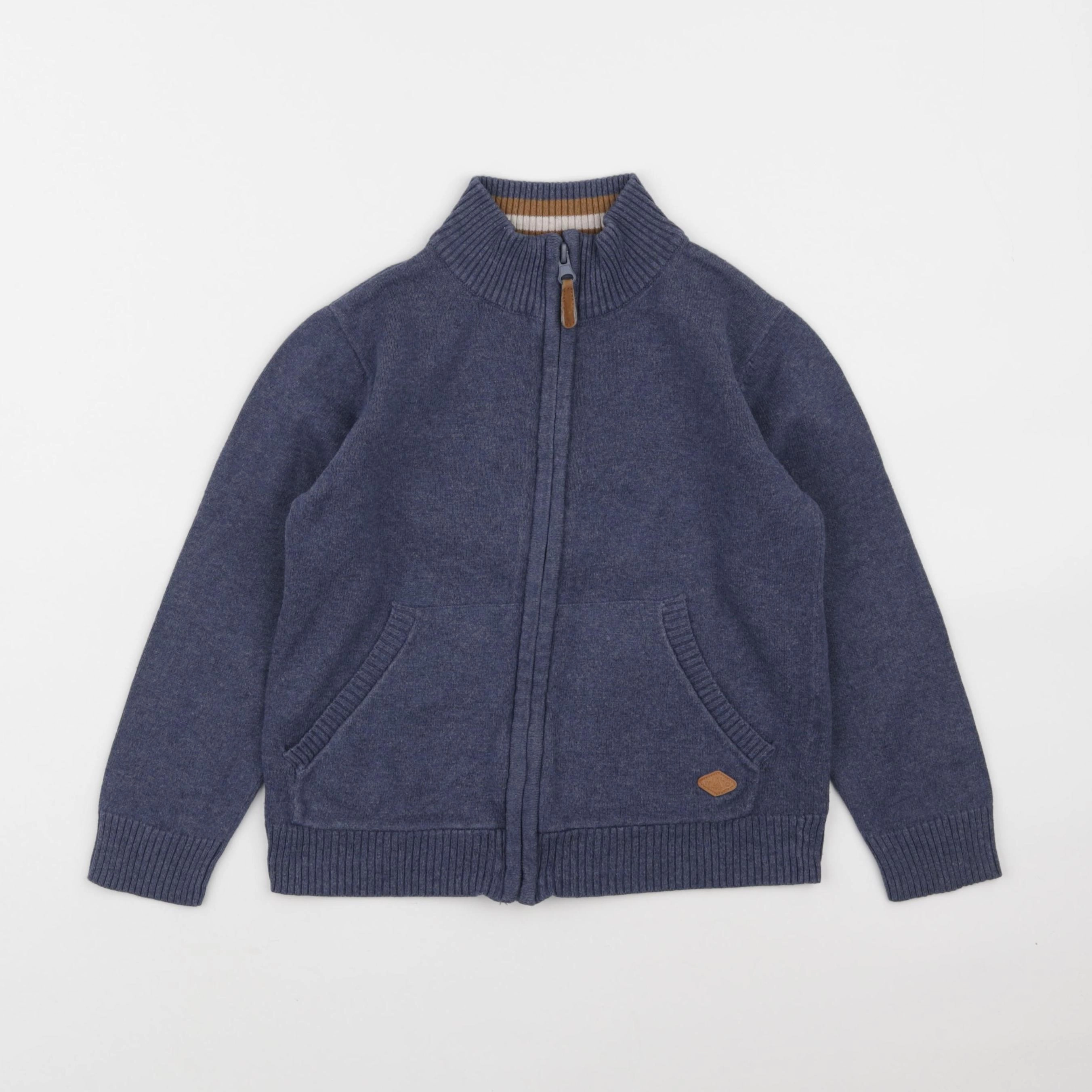 Vertbaudet - gilet bleu - 6 ans