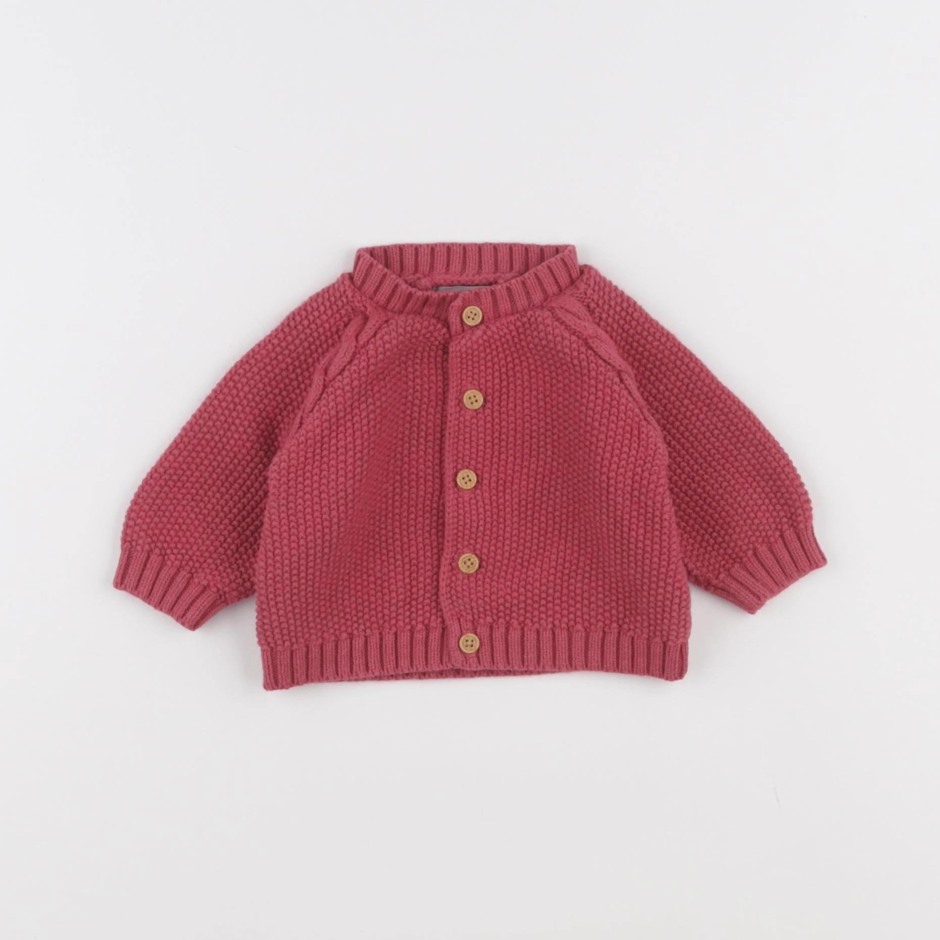 Boutchou - gilet rose - 1 mois