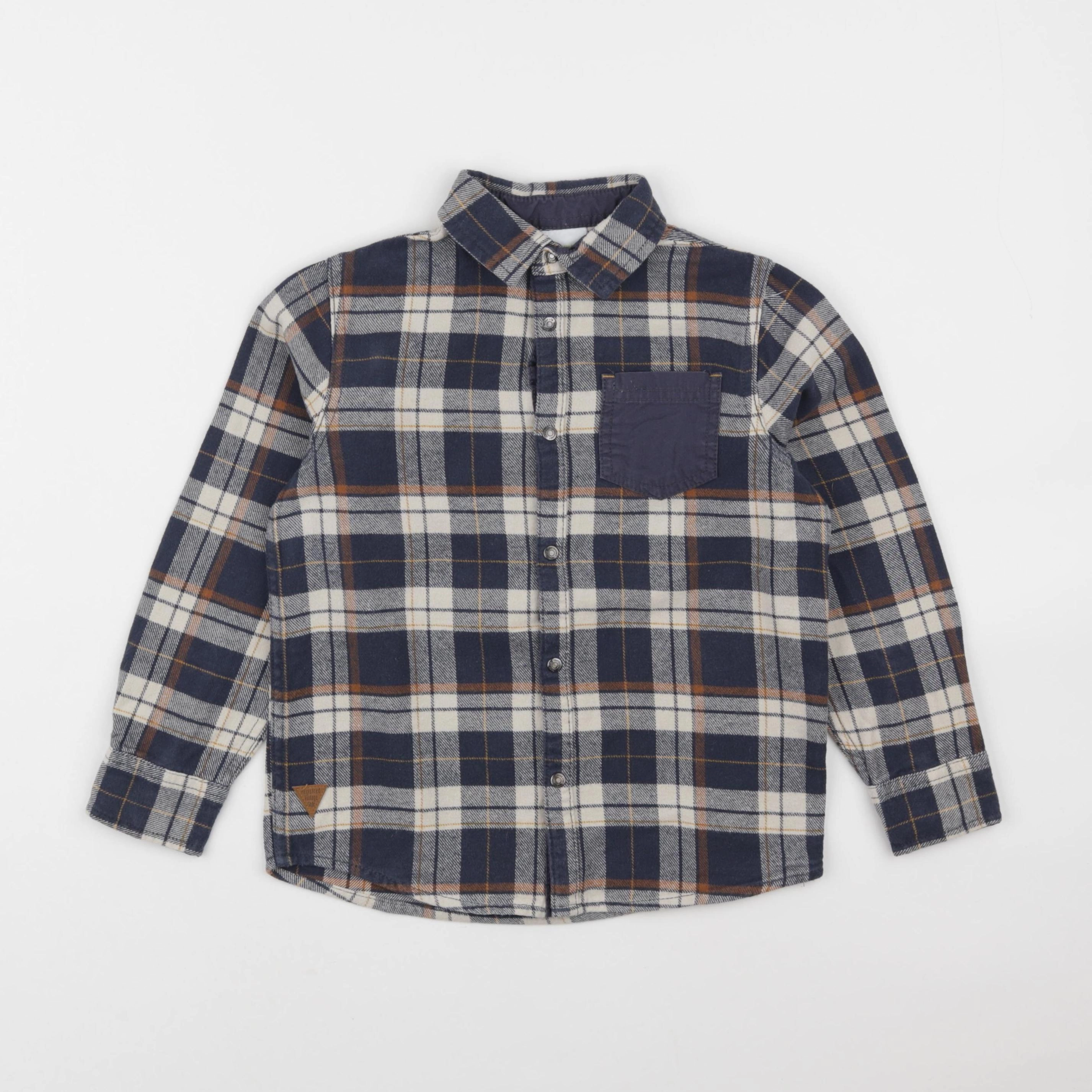 Vertbaudet - chemise bleu - 8 ans