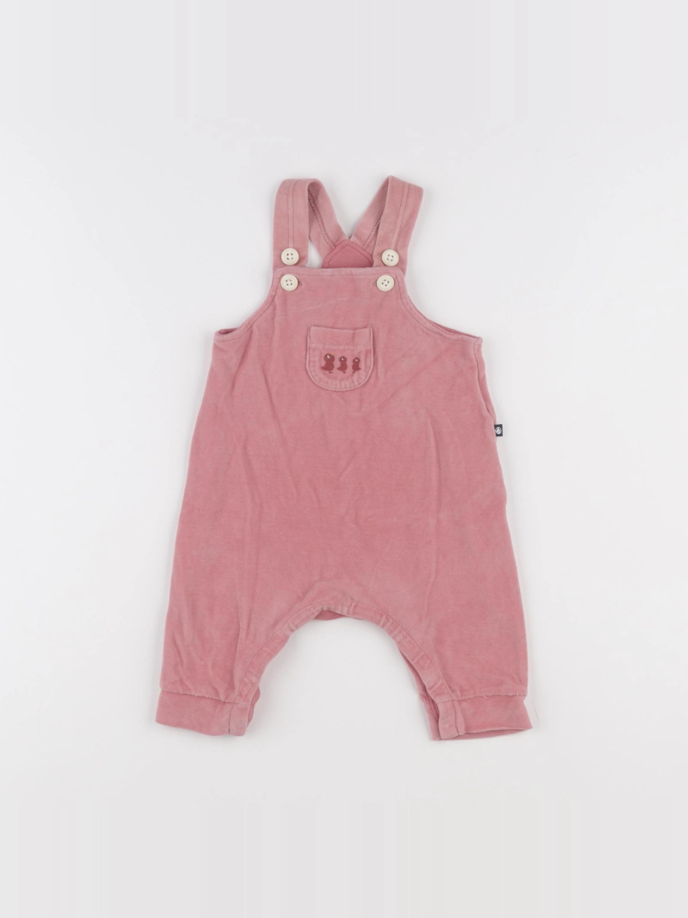 Petit Bateau - salopette rose - 3 mois