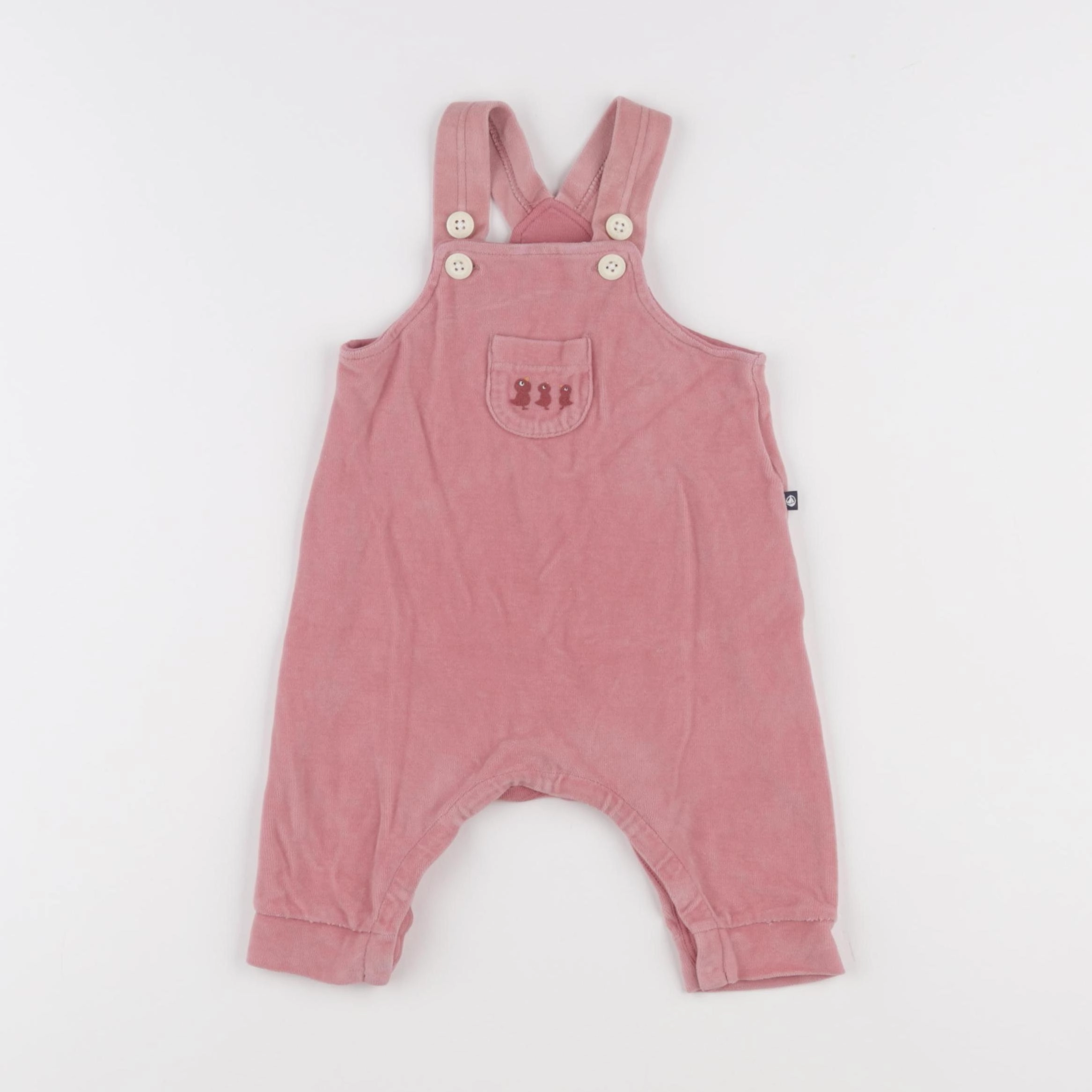 Petit Bateau - salopette rose - 3 mois