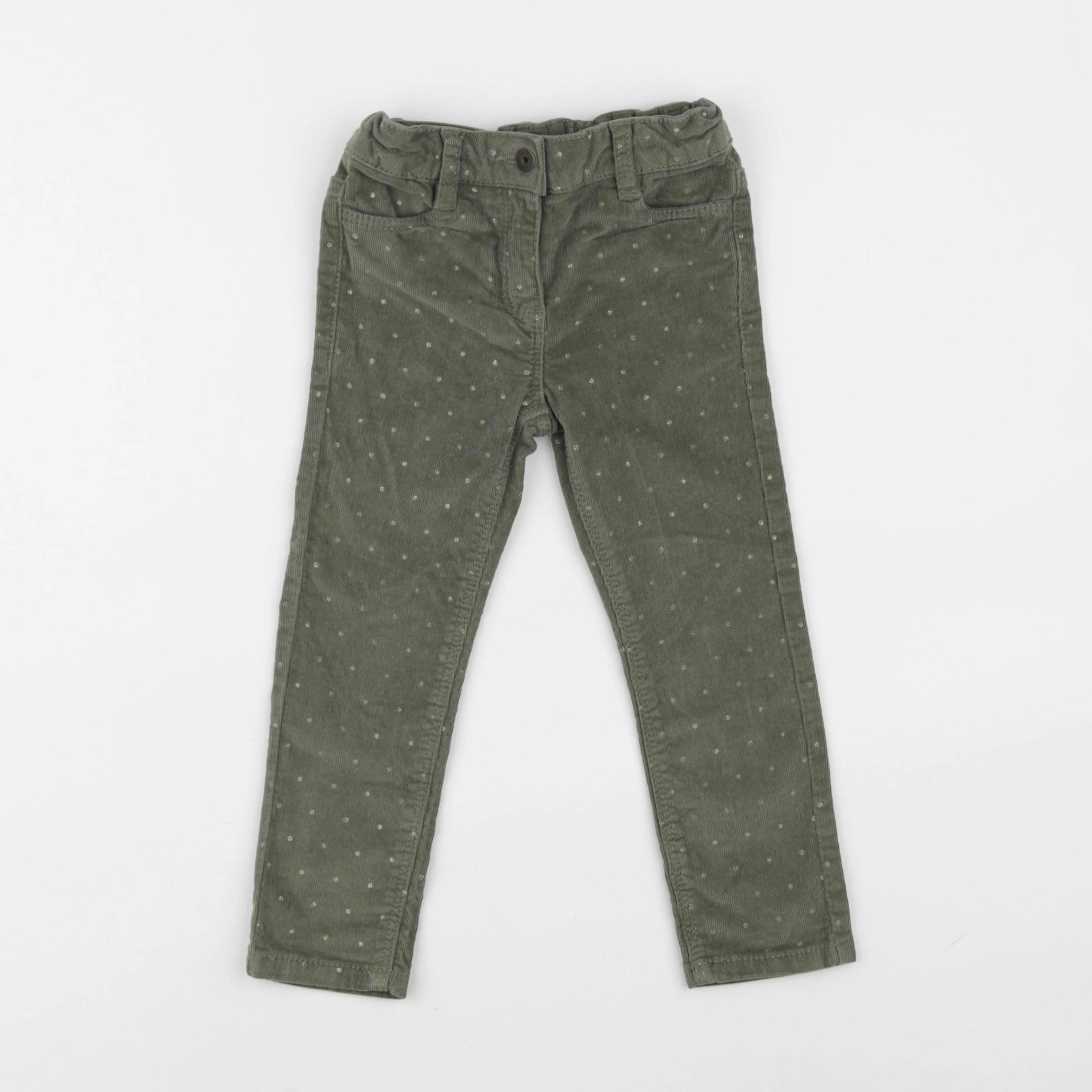 Vertbaudet - pantalon vert - 3 ans
