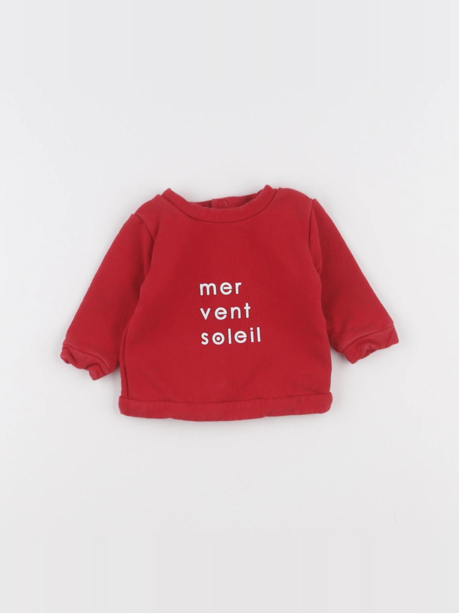 Jacadi - sweat rouge - 3 mois