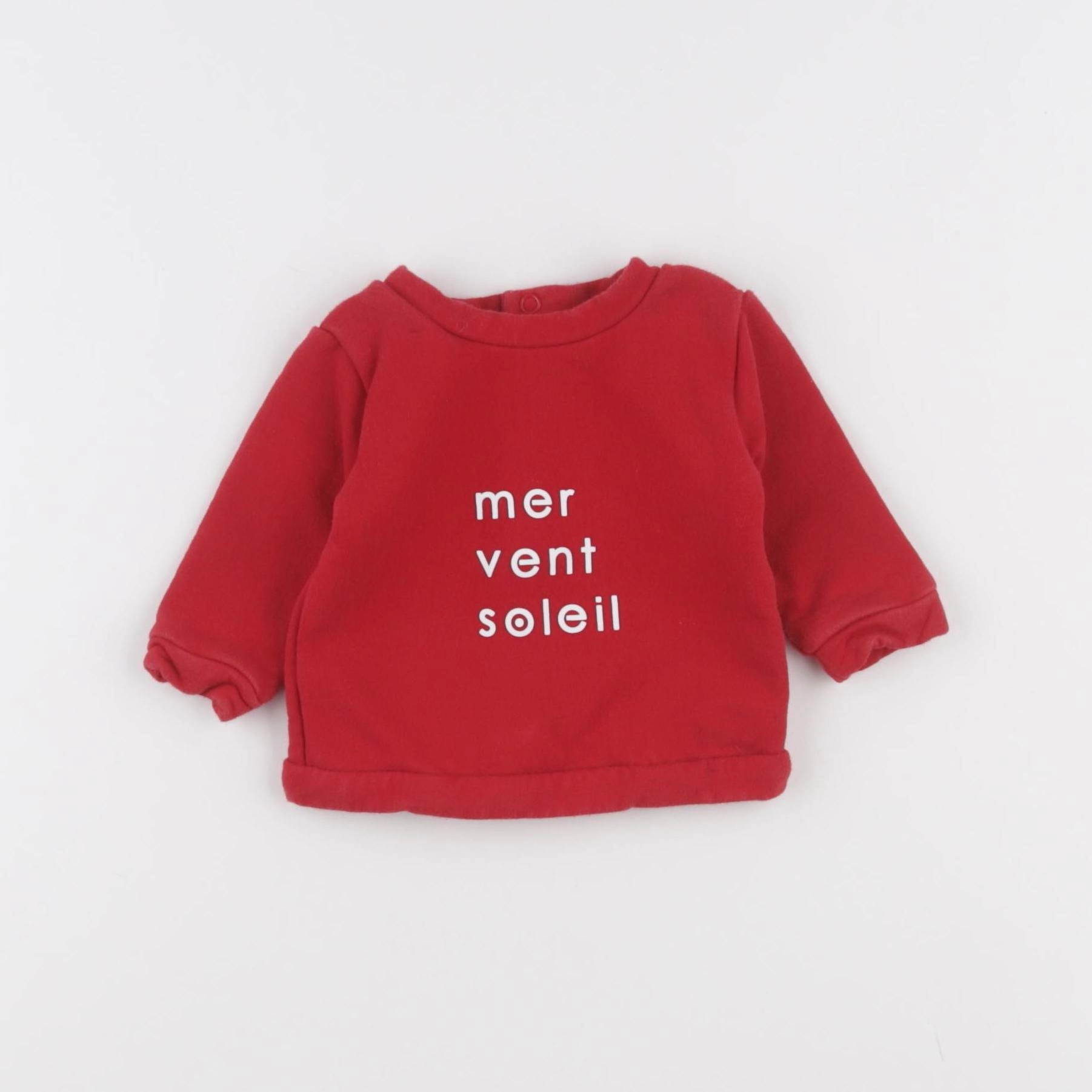 Jacadi - sweat rouge - 3 mois
