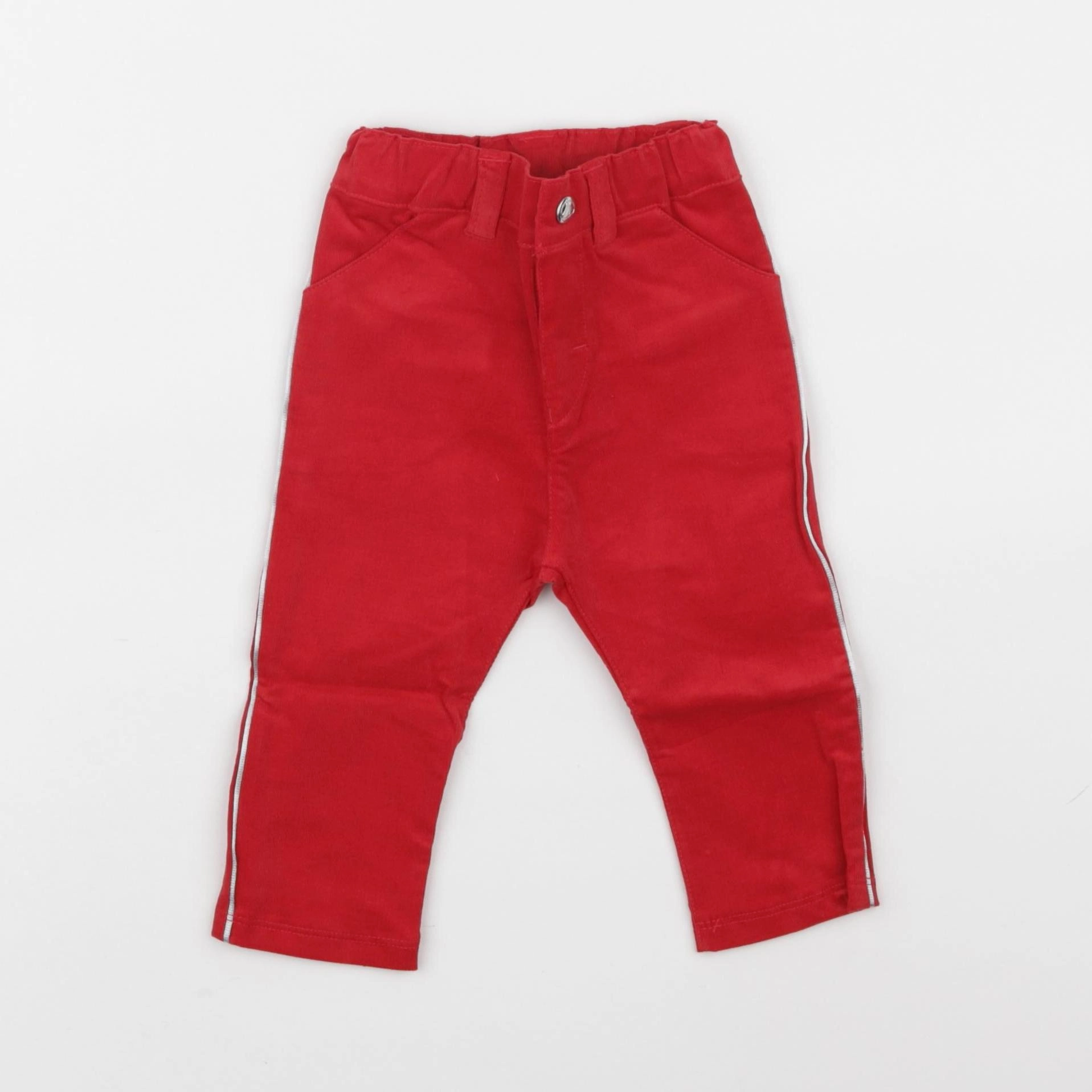 Petit Bateau - pantalon rouge - 6 mois