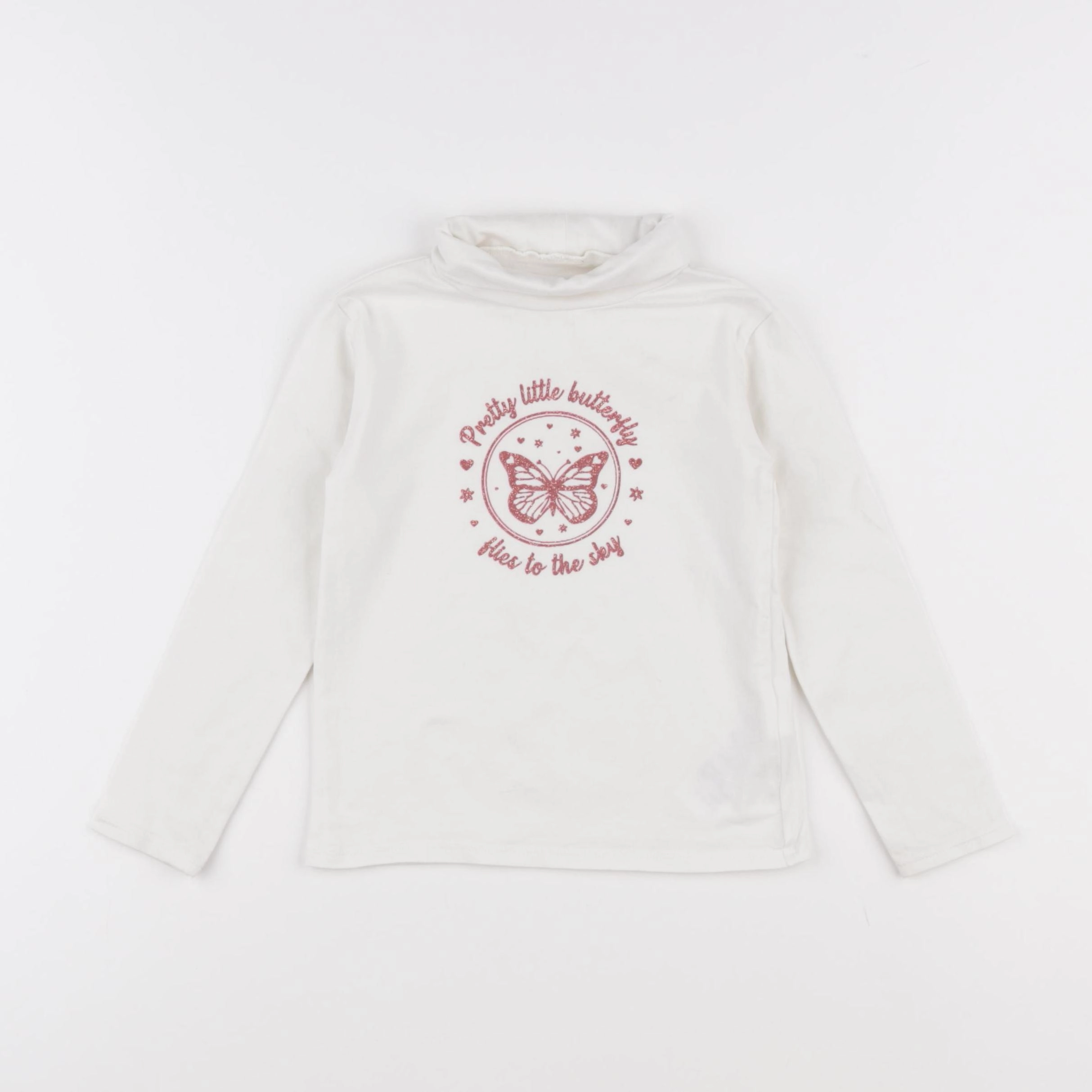 Vertbaudet - sous-pull blanc - 3 ans
