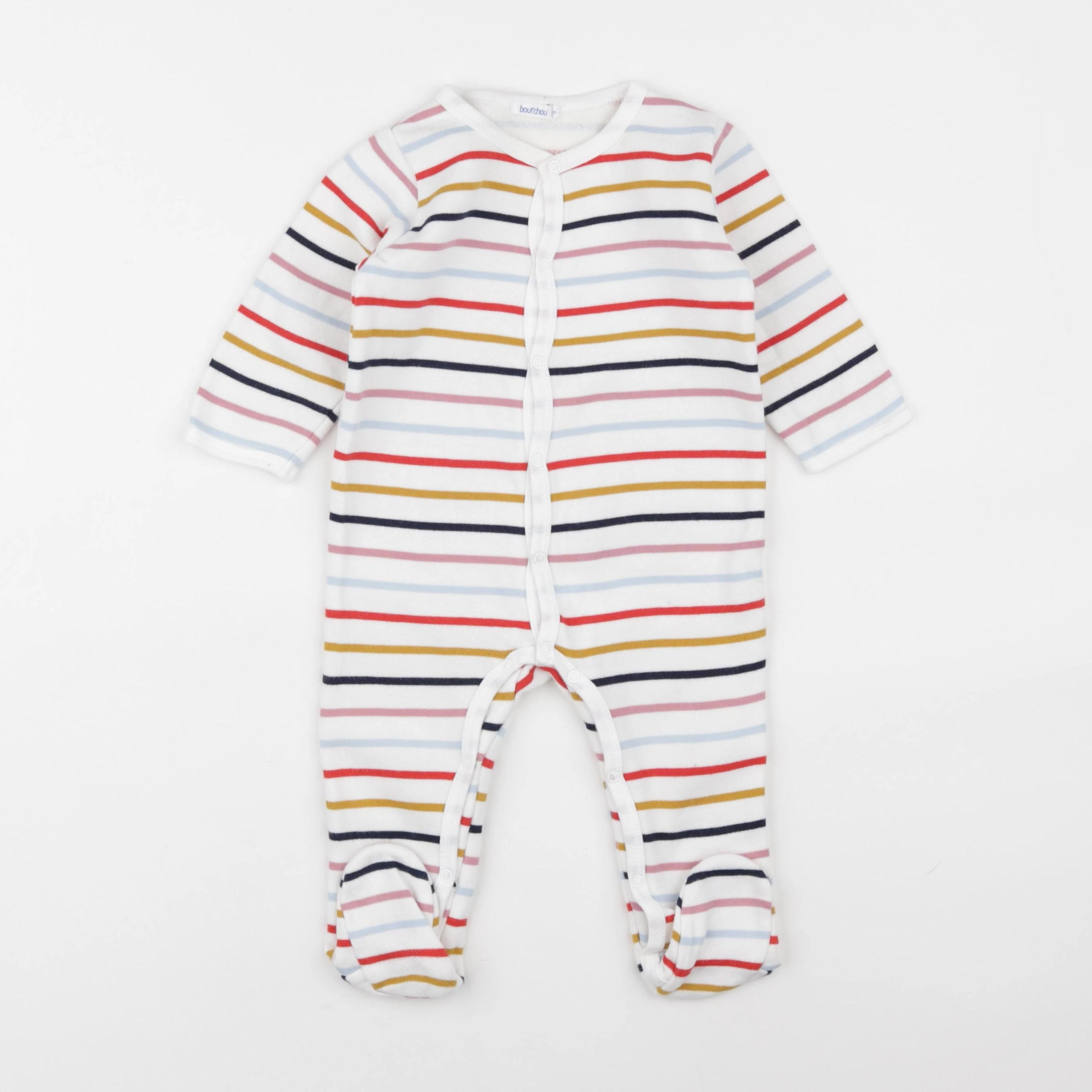Boutchou - pyjama coton blanc - 9 mois