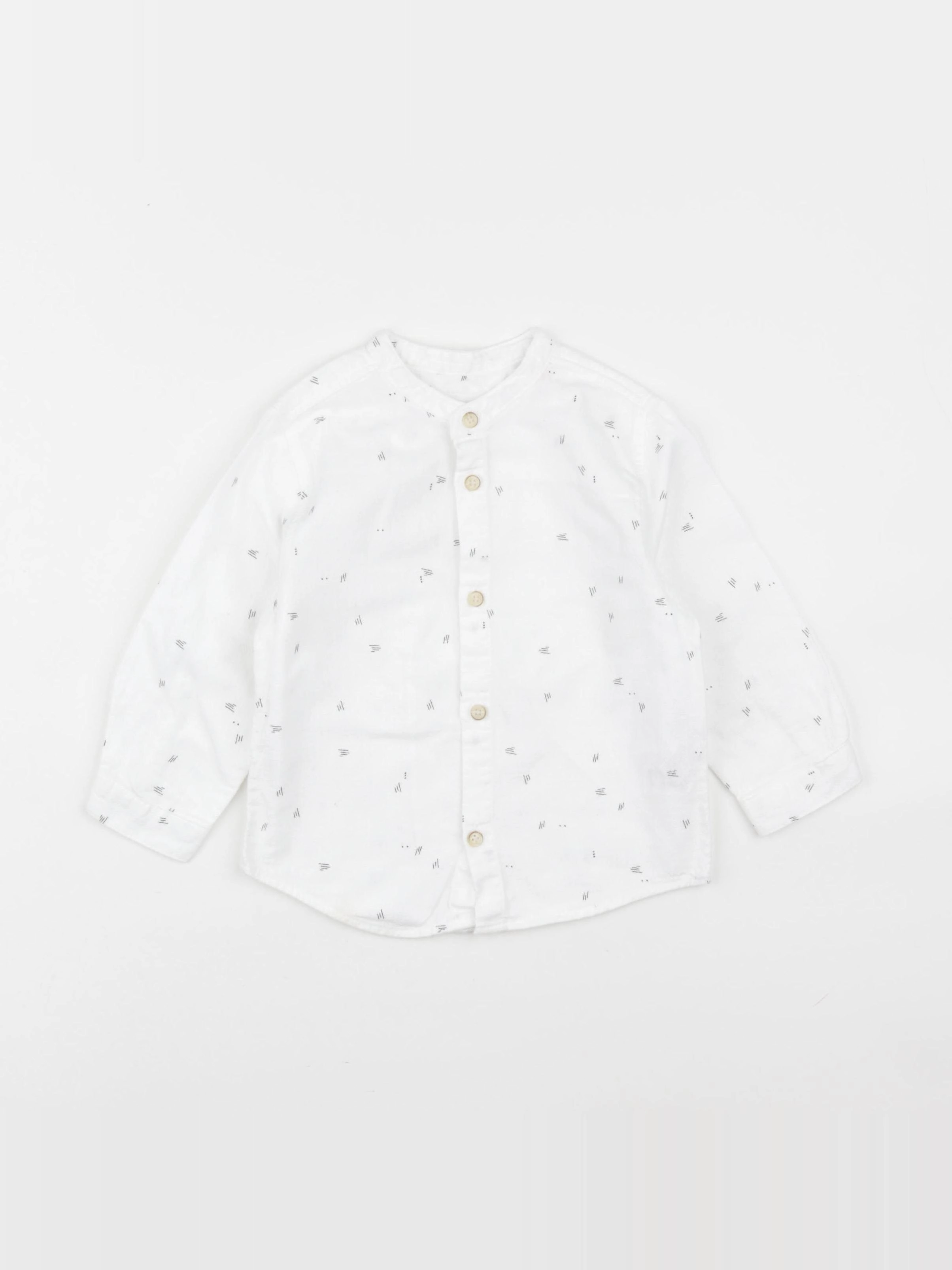 Zara - chemise blanc - 12/18 mois