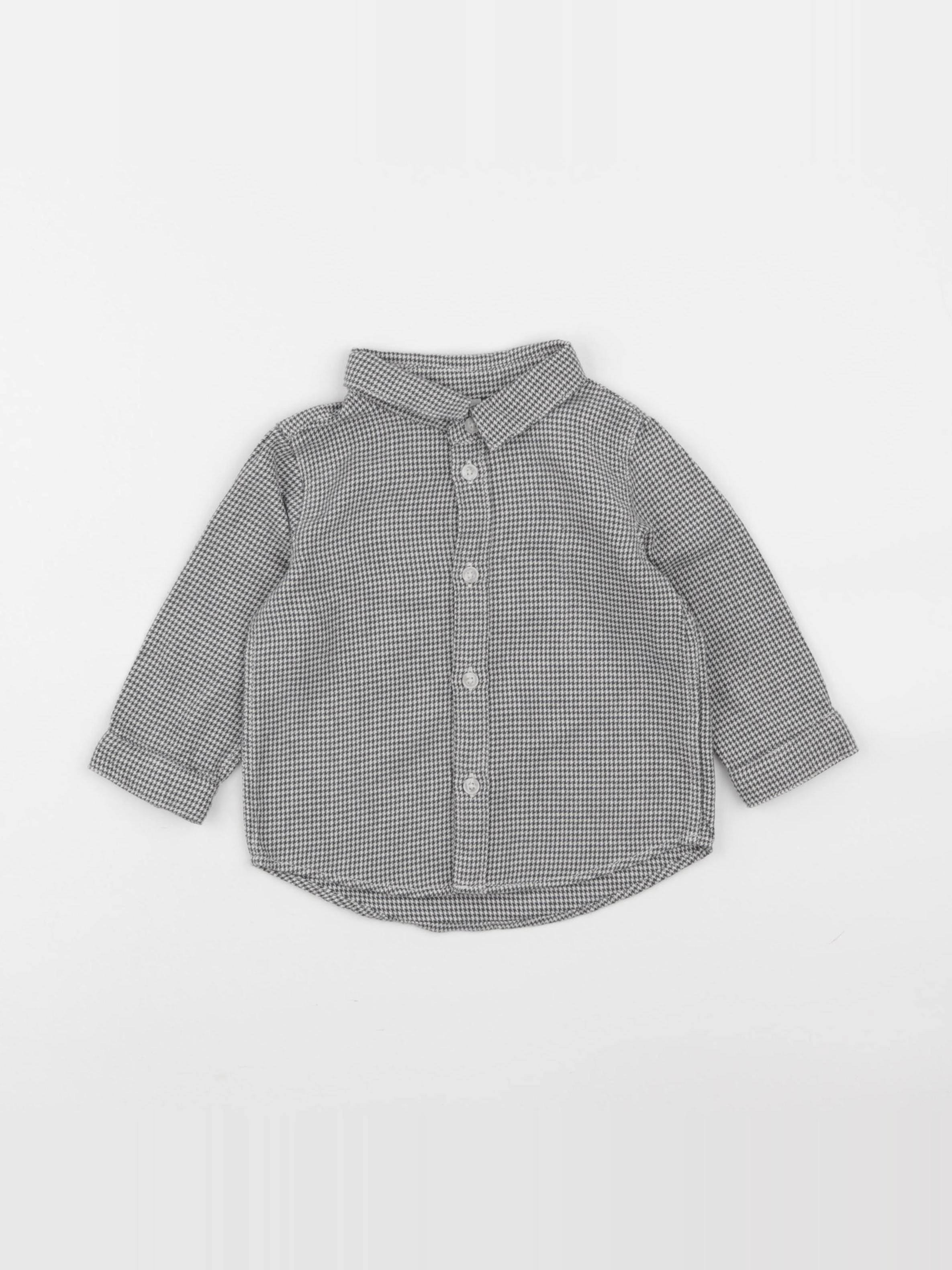 H&M - chemise gris - 9 mois