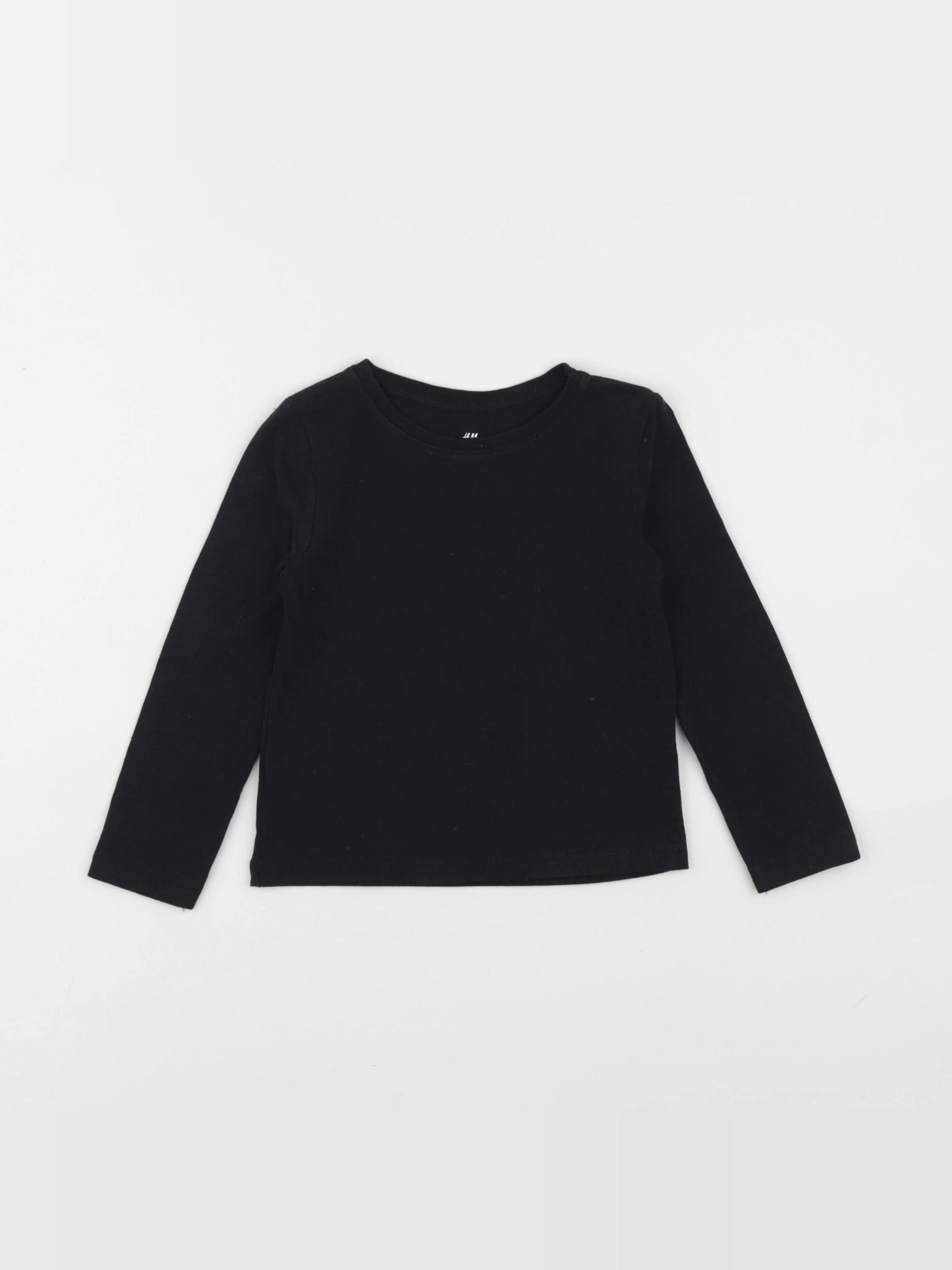 H&M - tee-shirt noir - 1 an à 2 ans
