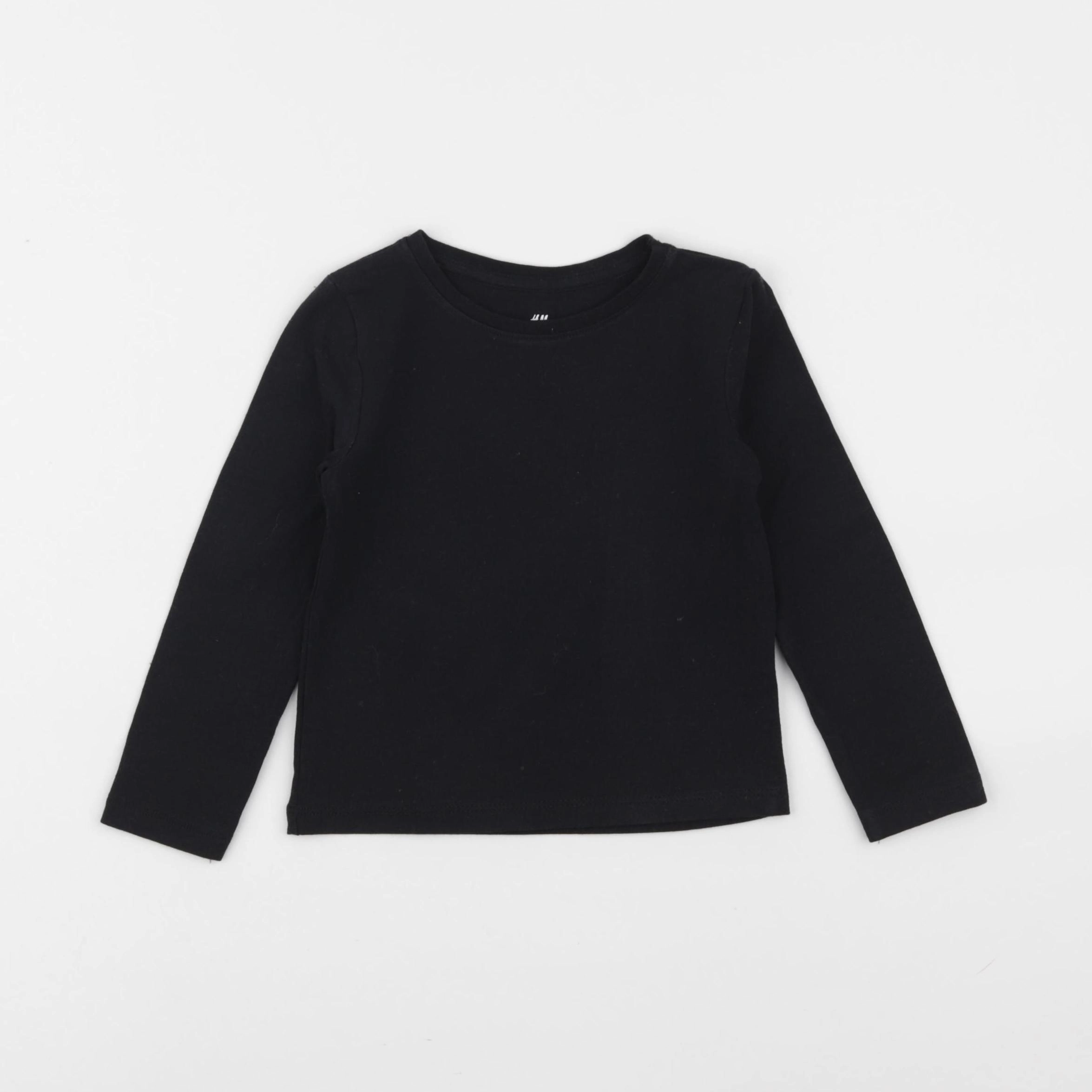 H&M - tee-shirt noir - 1 an à 2 ans