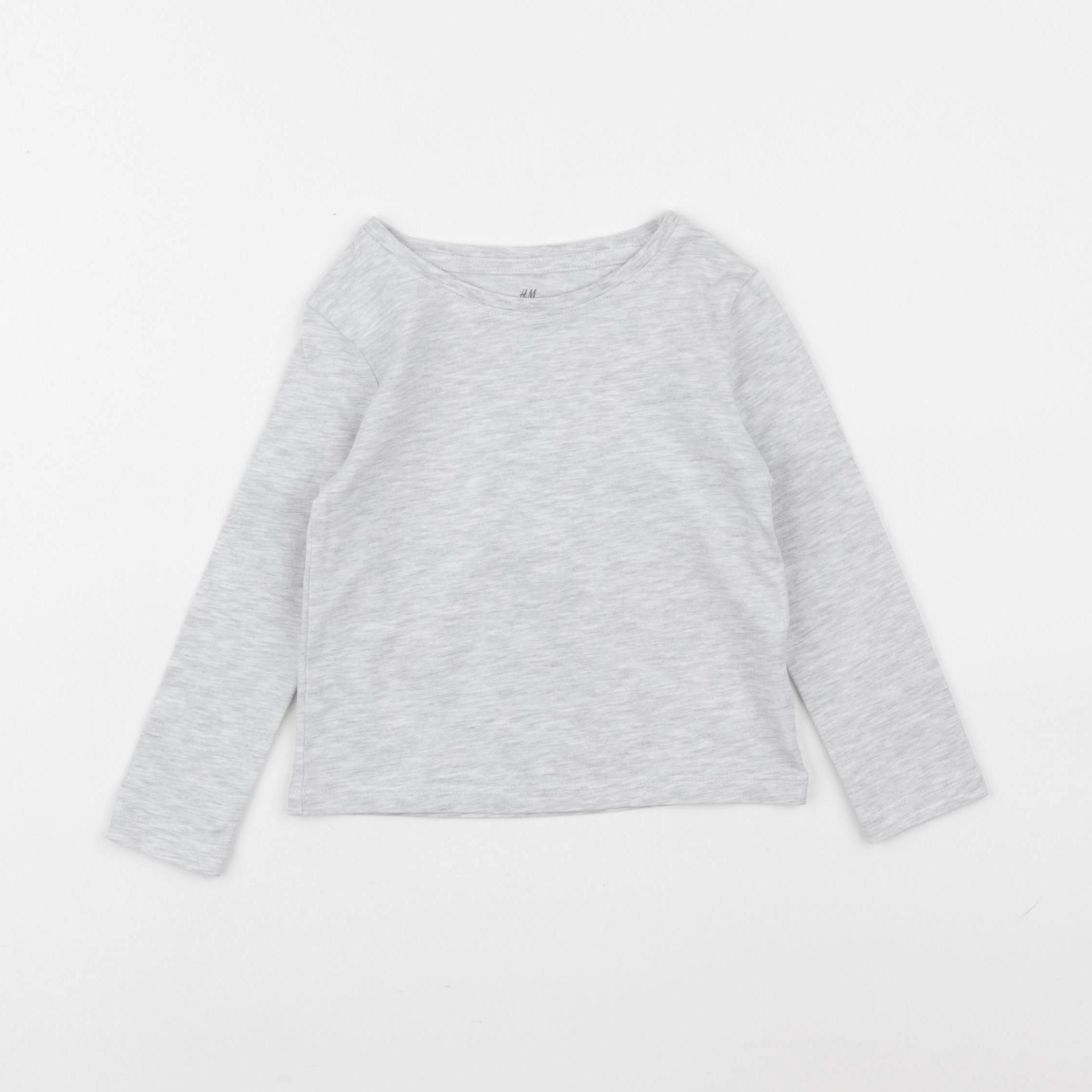 H&M - tee-shirt gris - 1 an à 2 ans