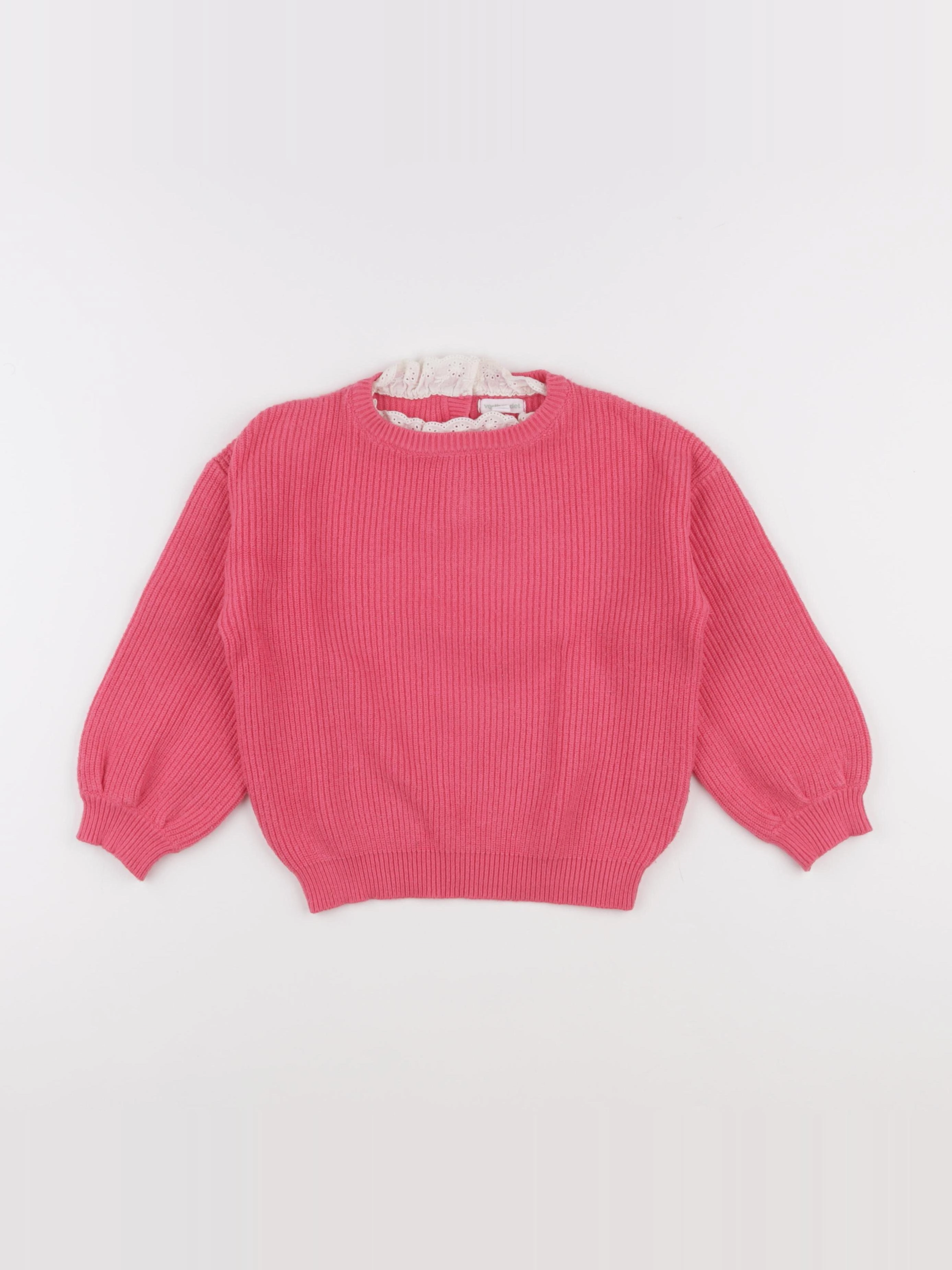 Vertbaudet - pull rose - 5 ans