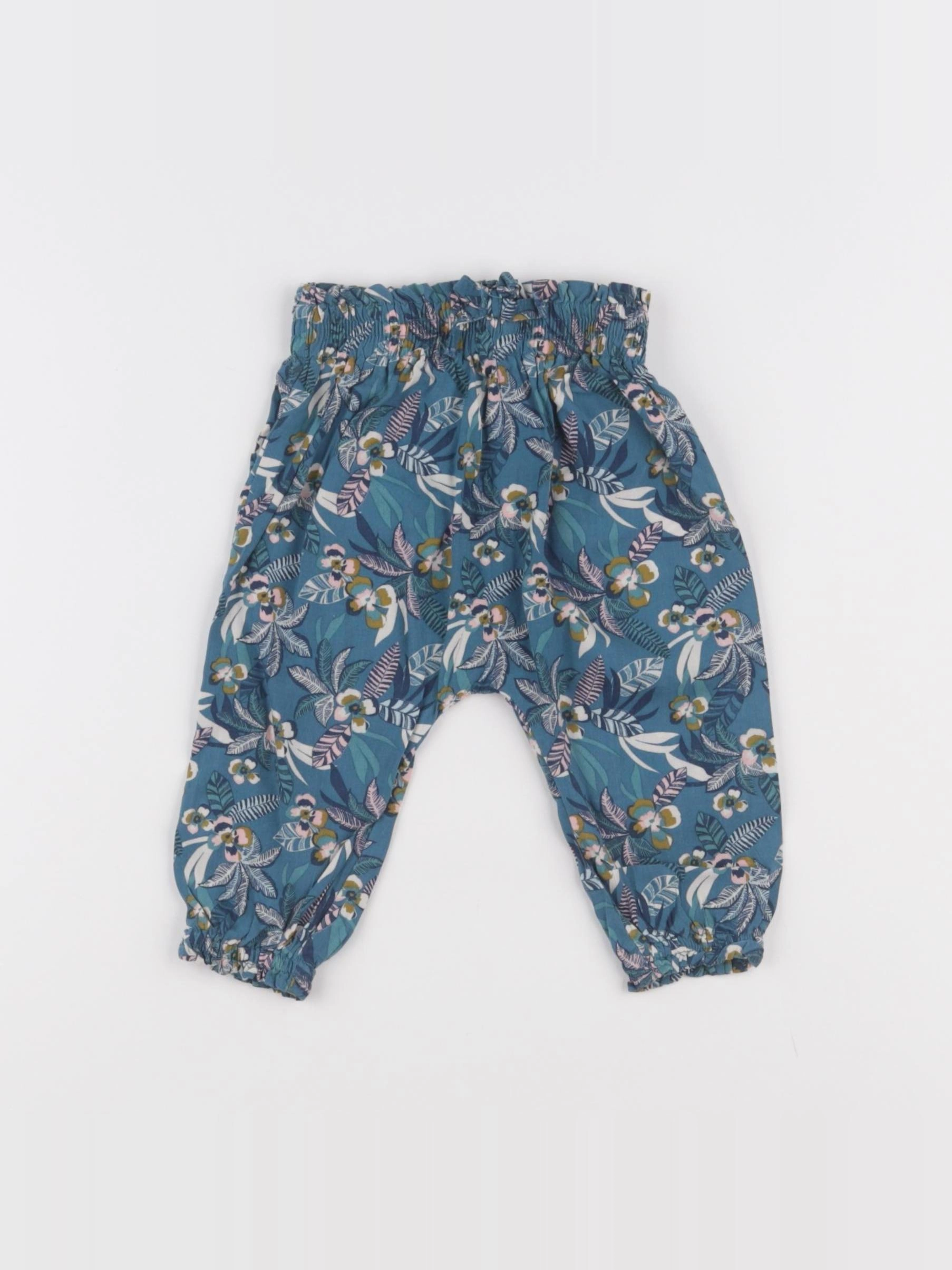 Vertbaudet - pantalon bleu - 6 mois