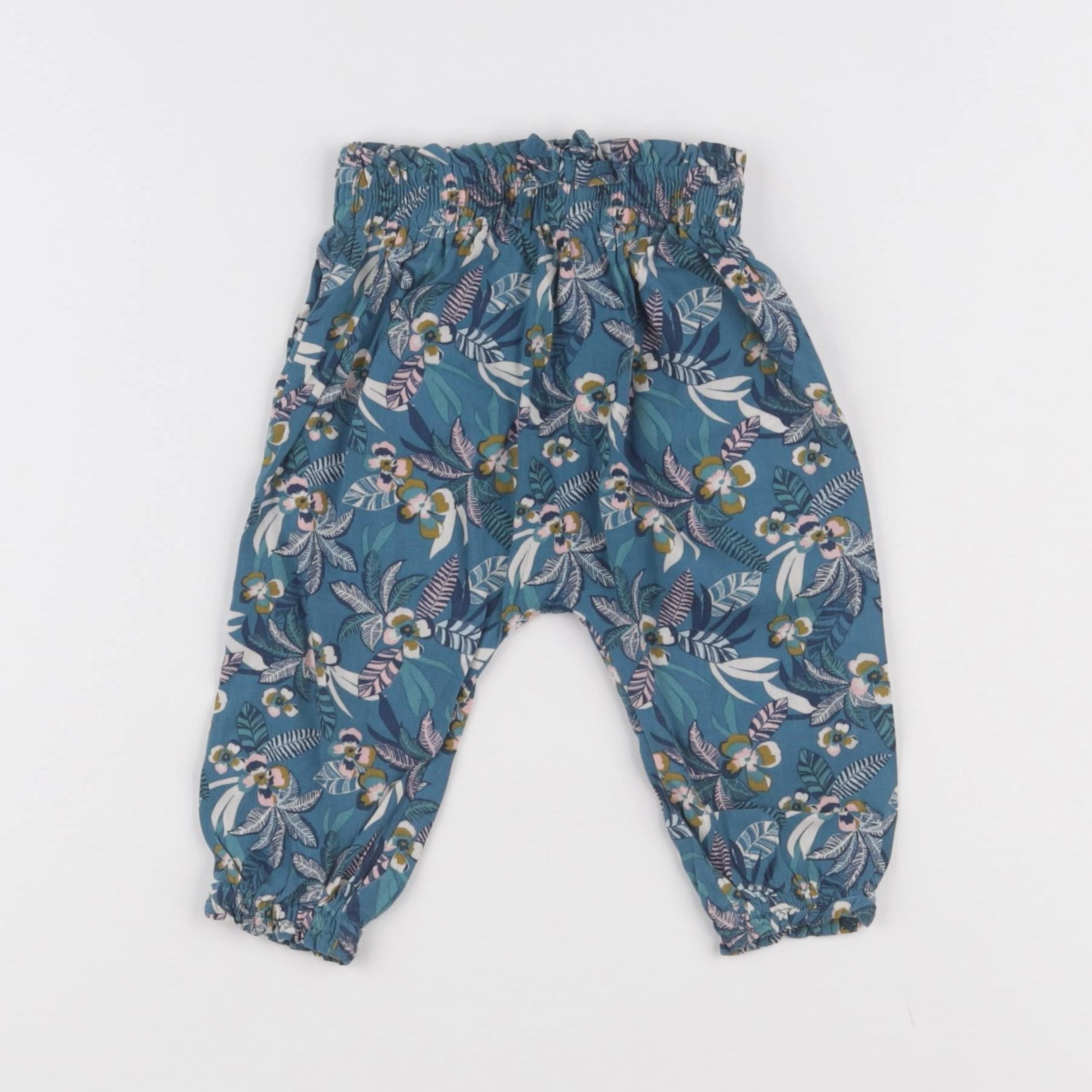 Vertbaudet - pantalon bleu - 6 mois