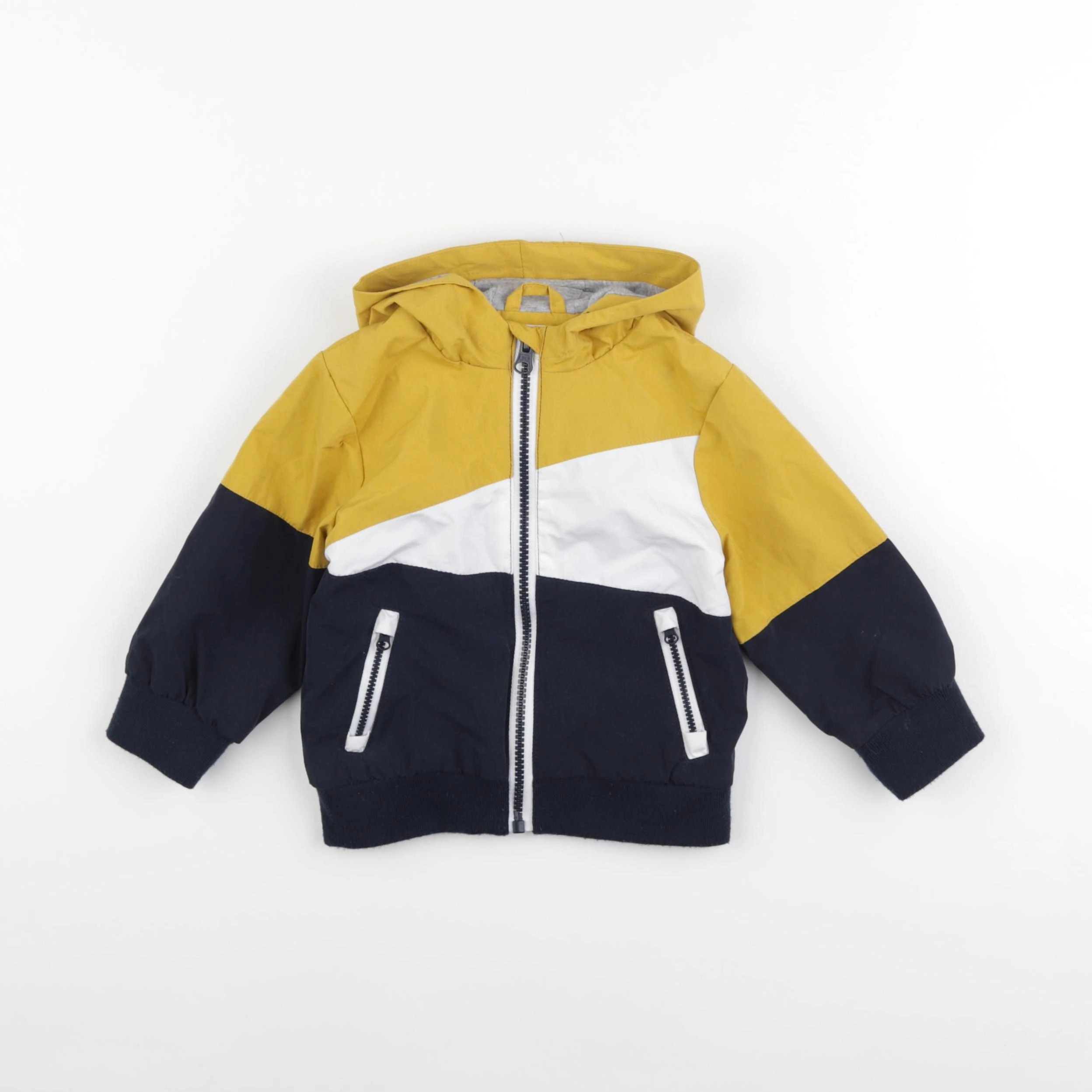 Vertbaudet - veste bleu, jaune - 18 mois