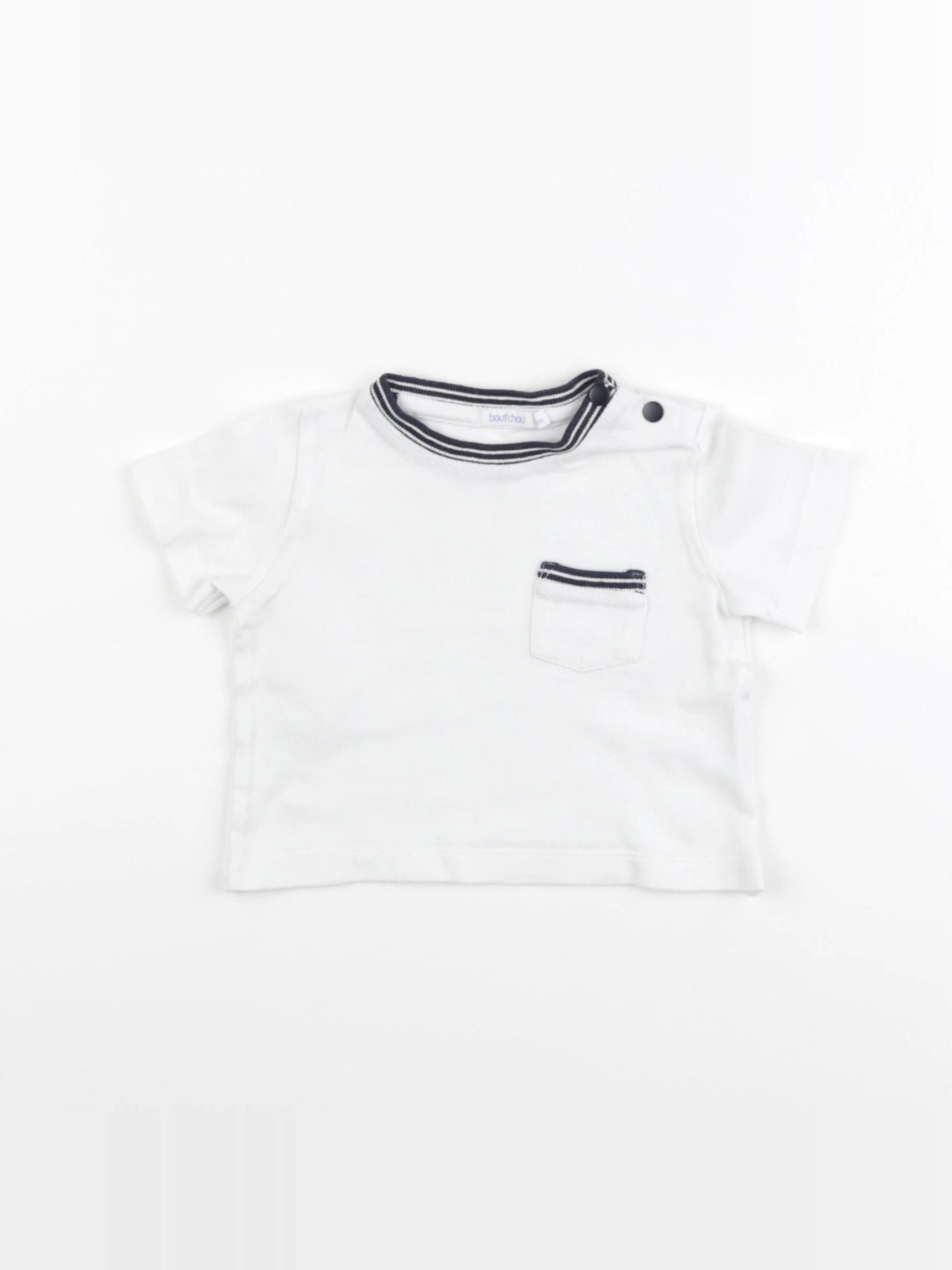 Boutchou - tee-shirt blanc - 6 mois