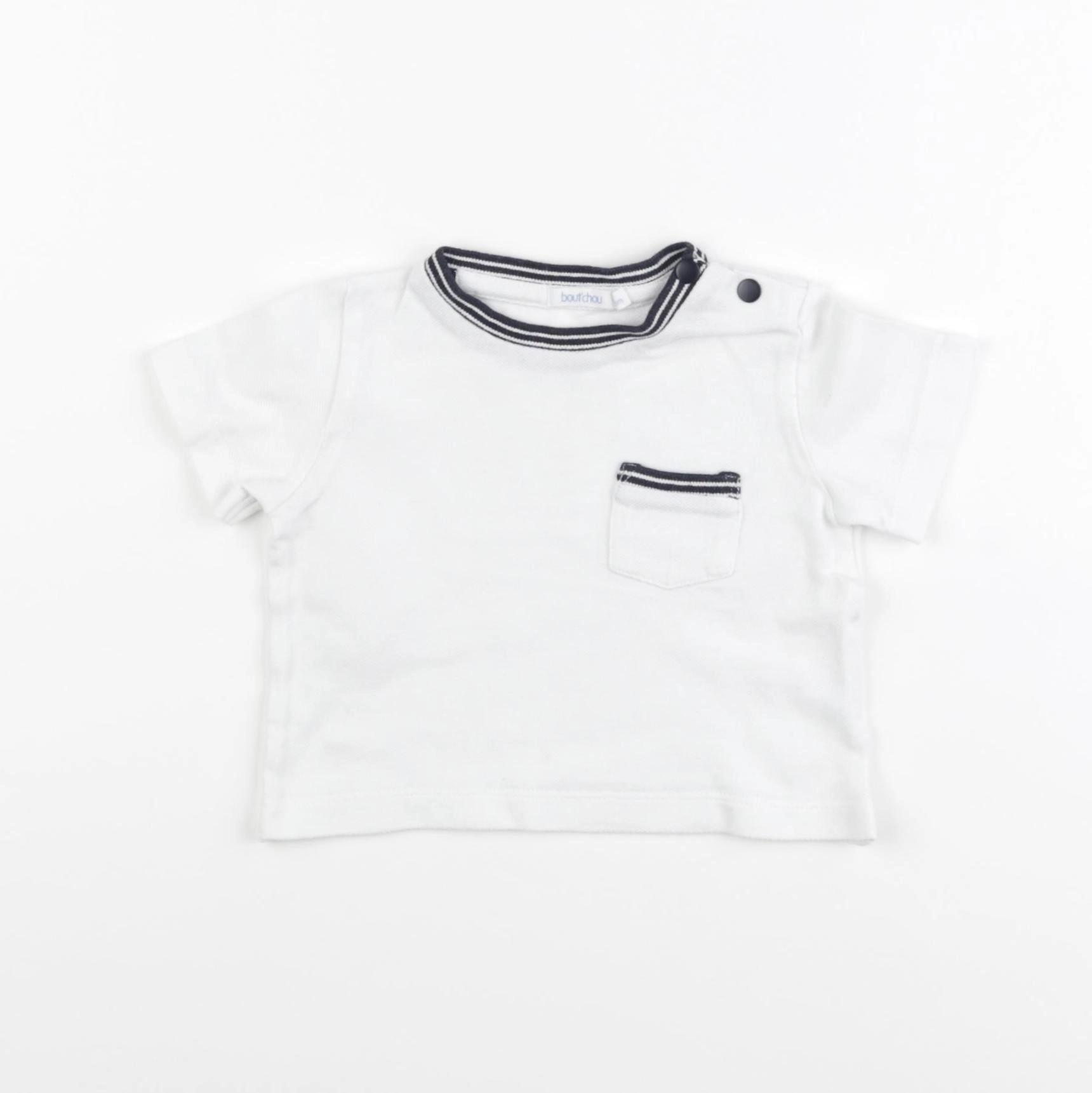 Boutchou - tee-shirt blanc - 6 mois