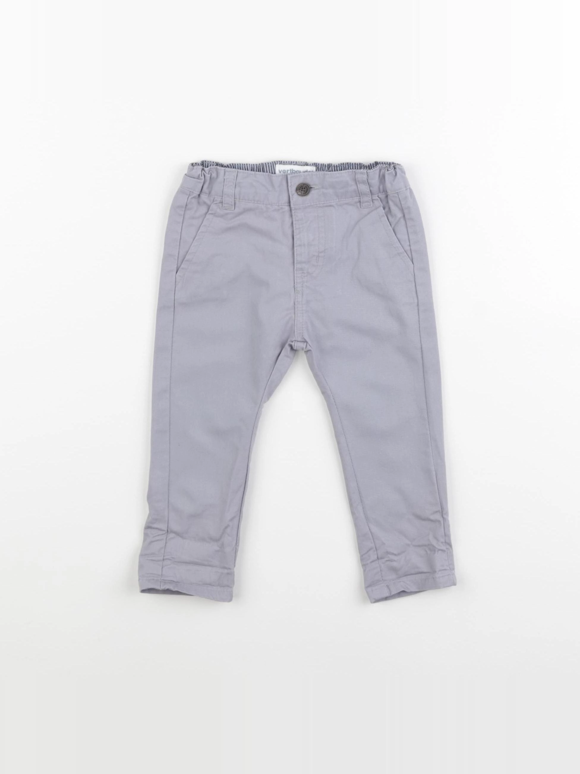 Vertbaudet - pantalon gris - 6 mois