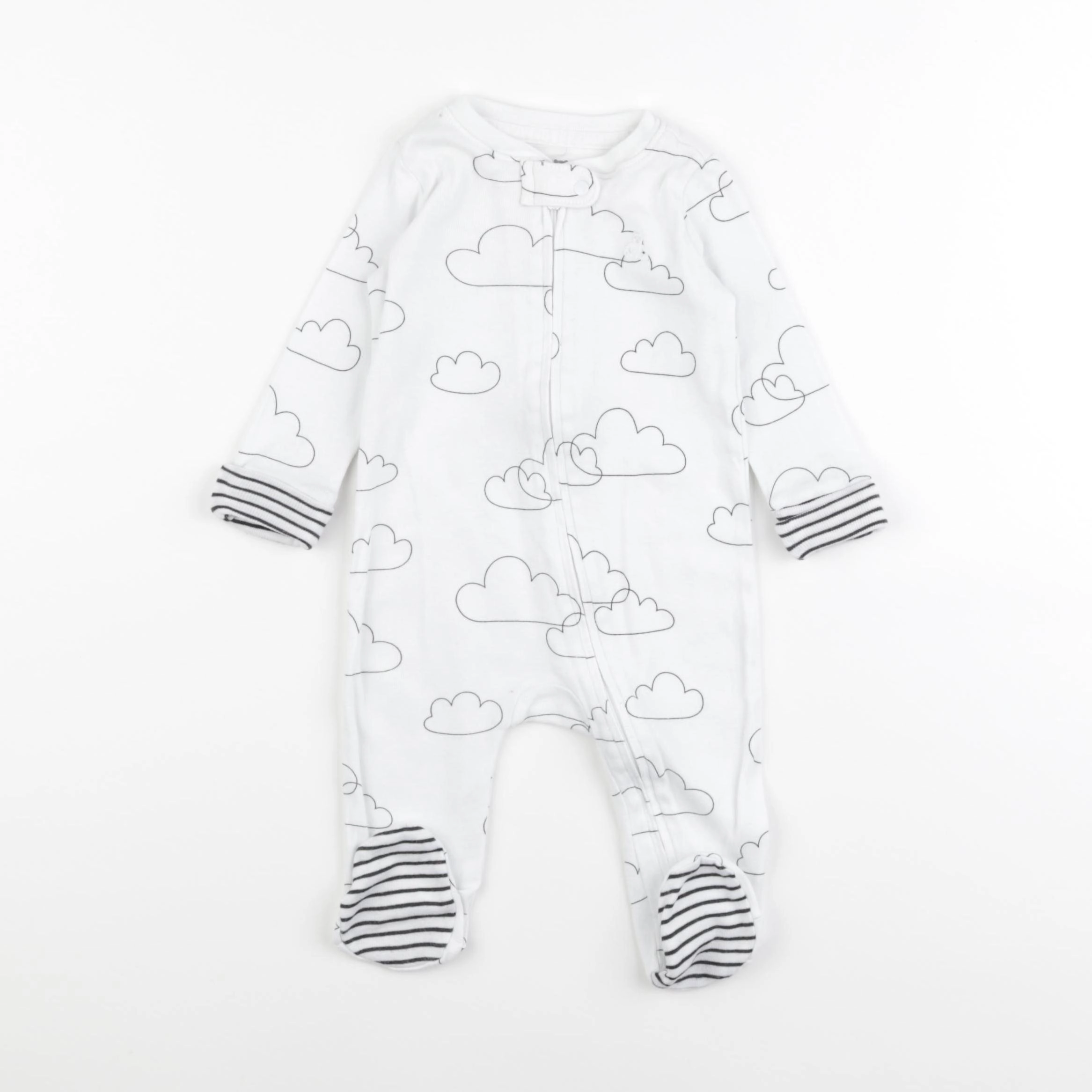 GAP - pyjama coton blanc - 3/6 mois