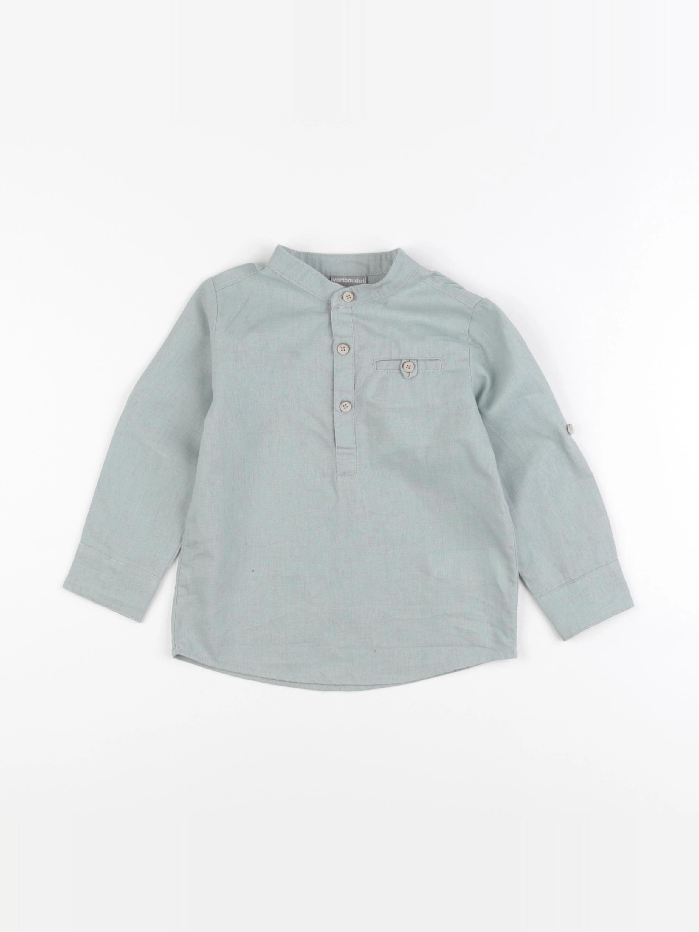 Vertbaudet - chemise vert - 3 ans