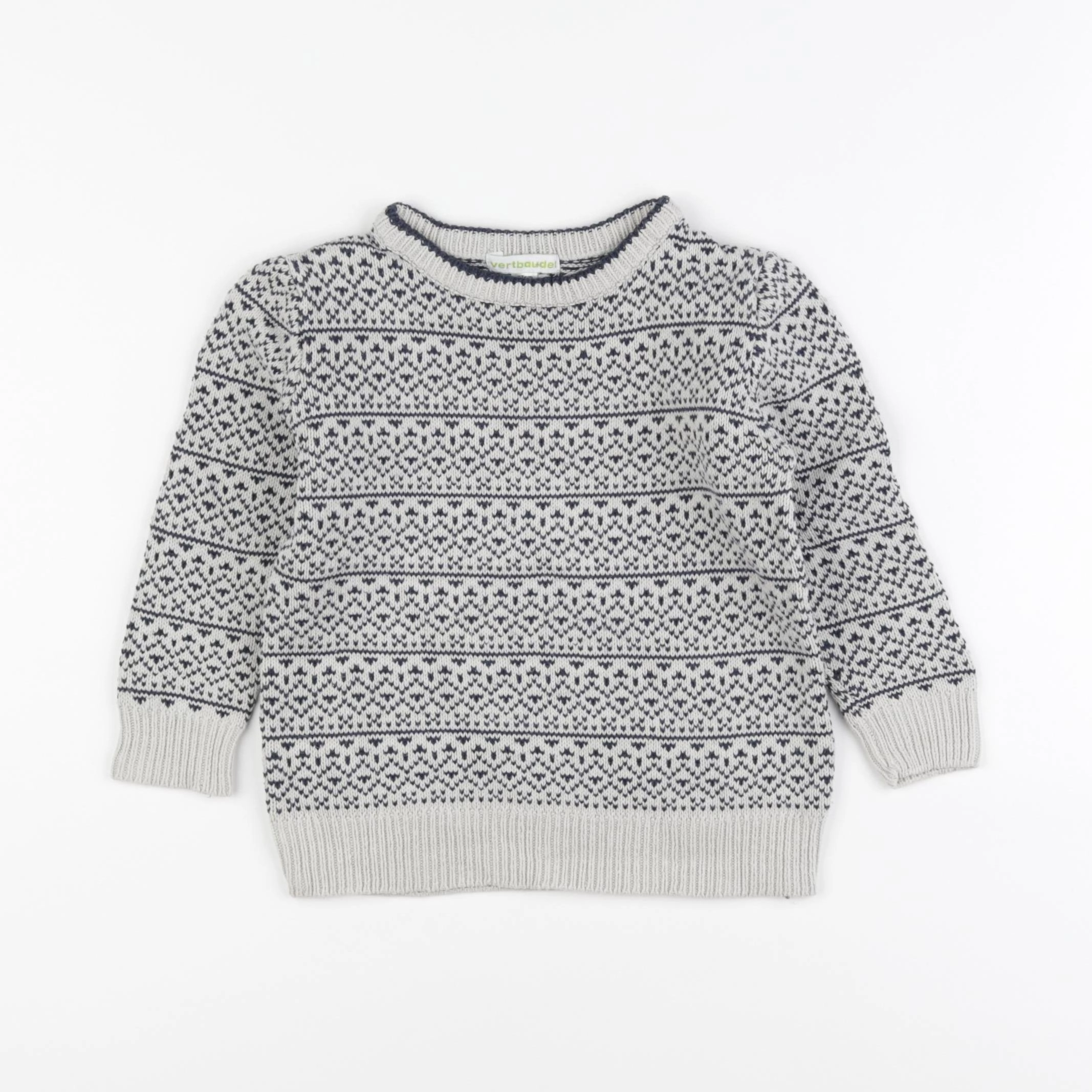 Vertbaudet - pull bleu - 3 ans