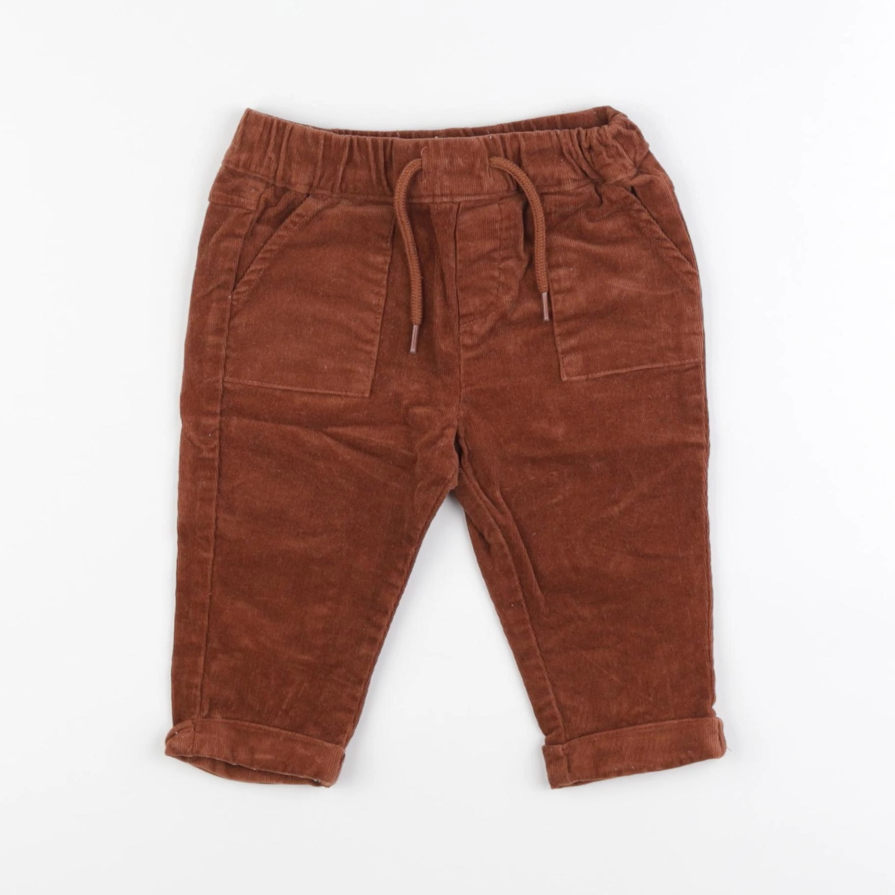 Vertbaudet - pantalon marron - 12 mois