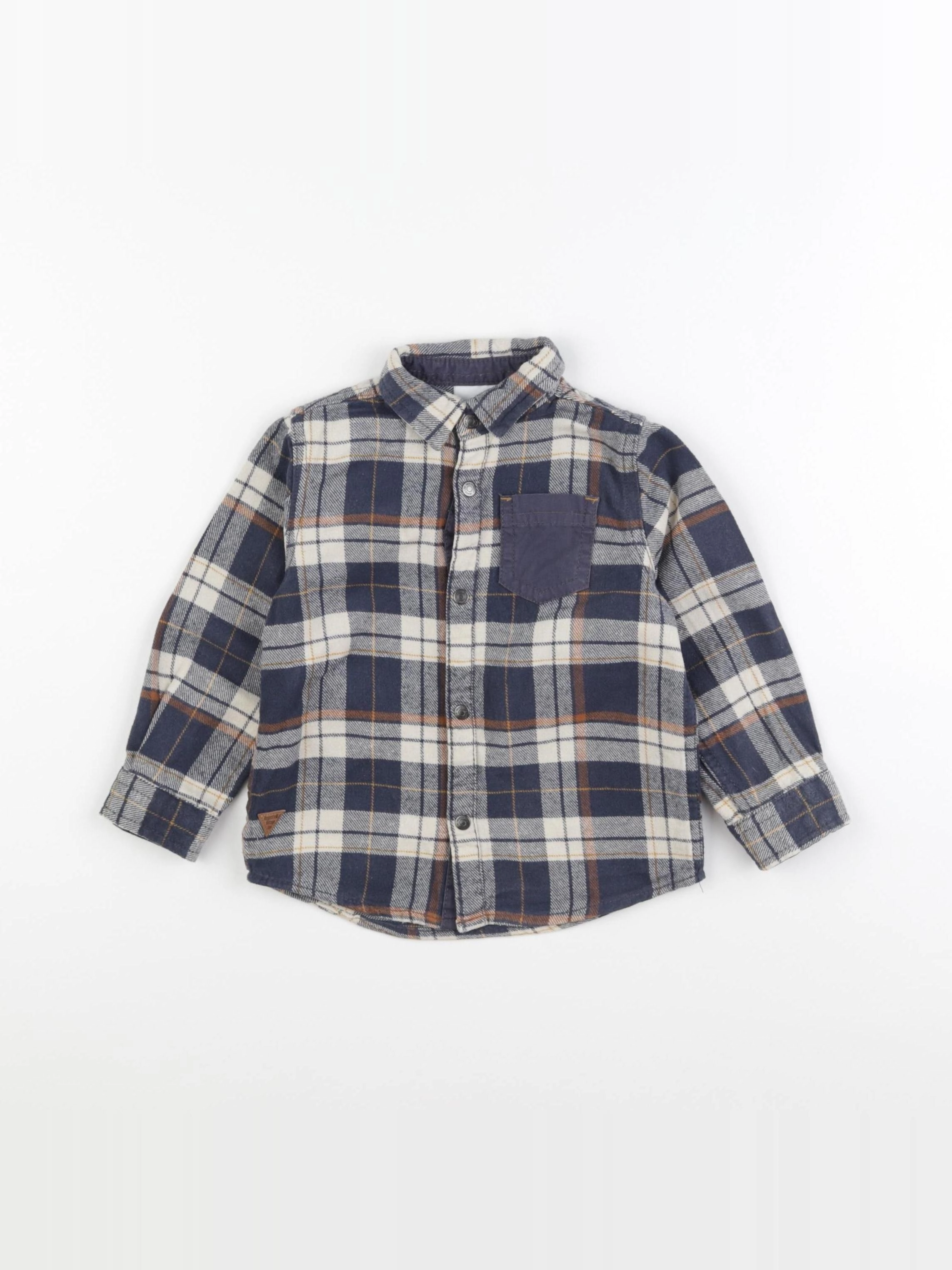 Vertbaudet - chemise bleu - 3 ans