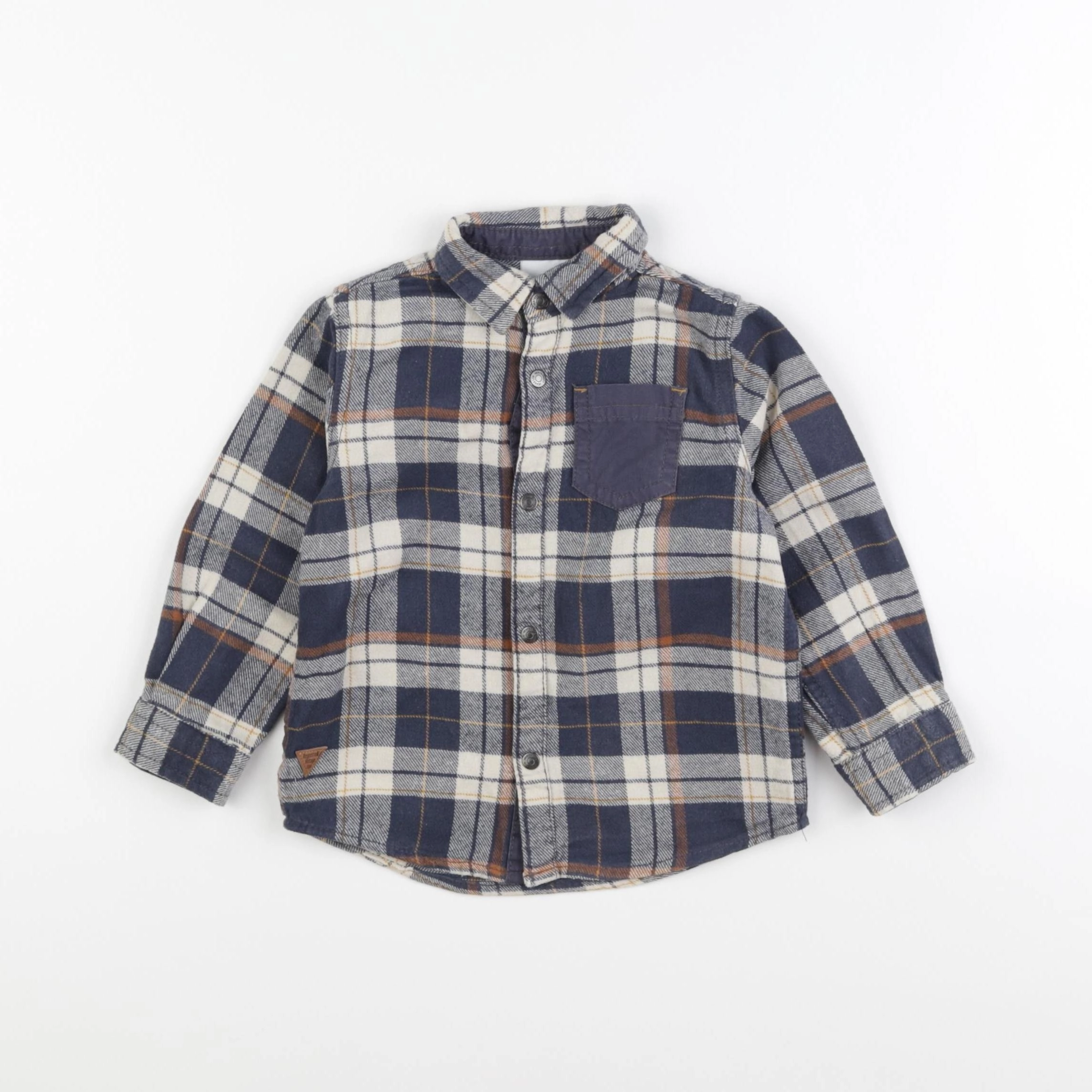 Vertbaudet - chemise bleu - 3 ans