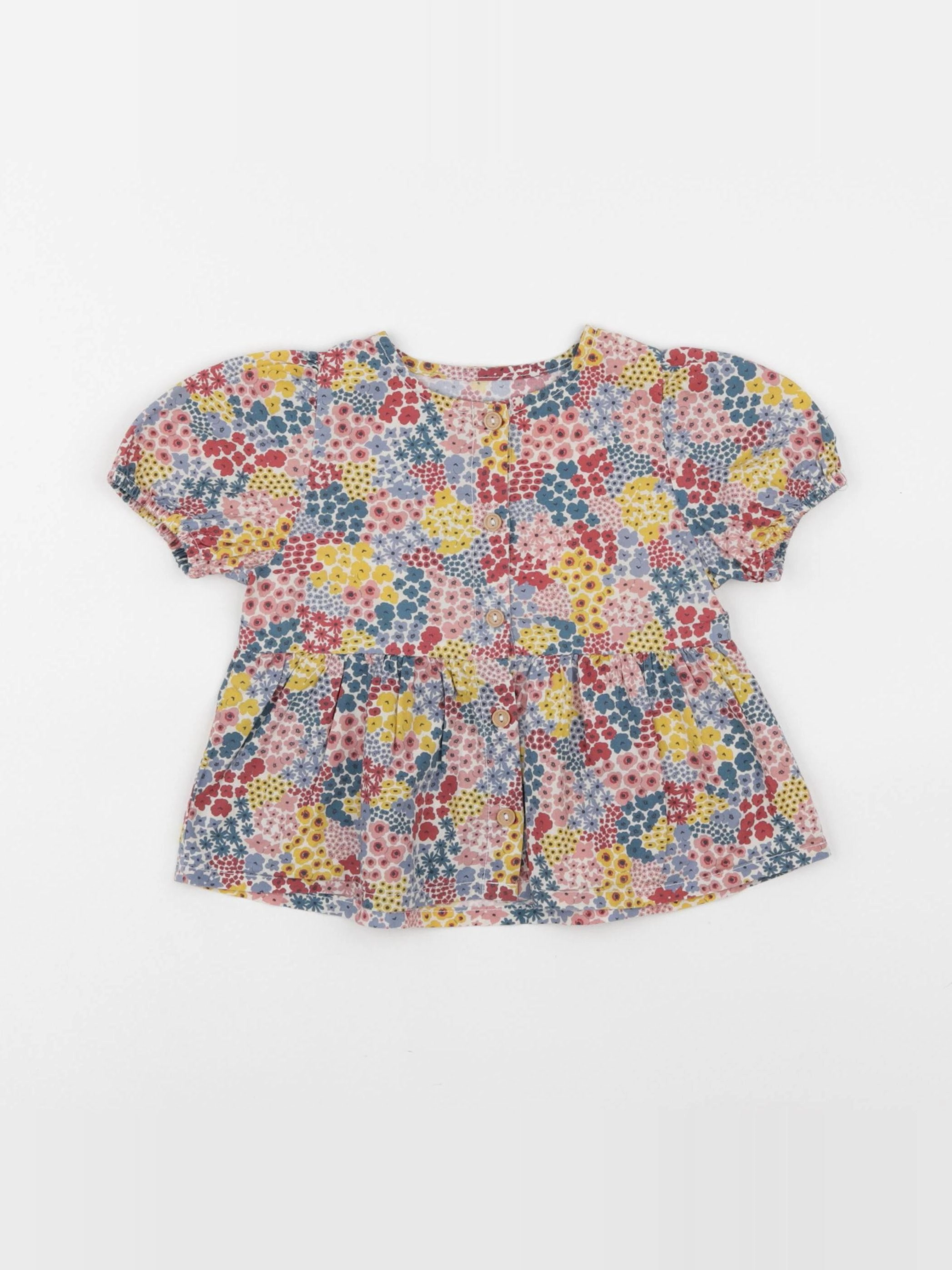 Vertbaudet - blouse multicolore - 12 mois