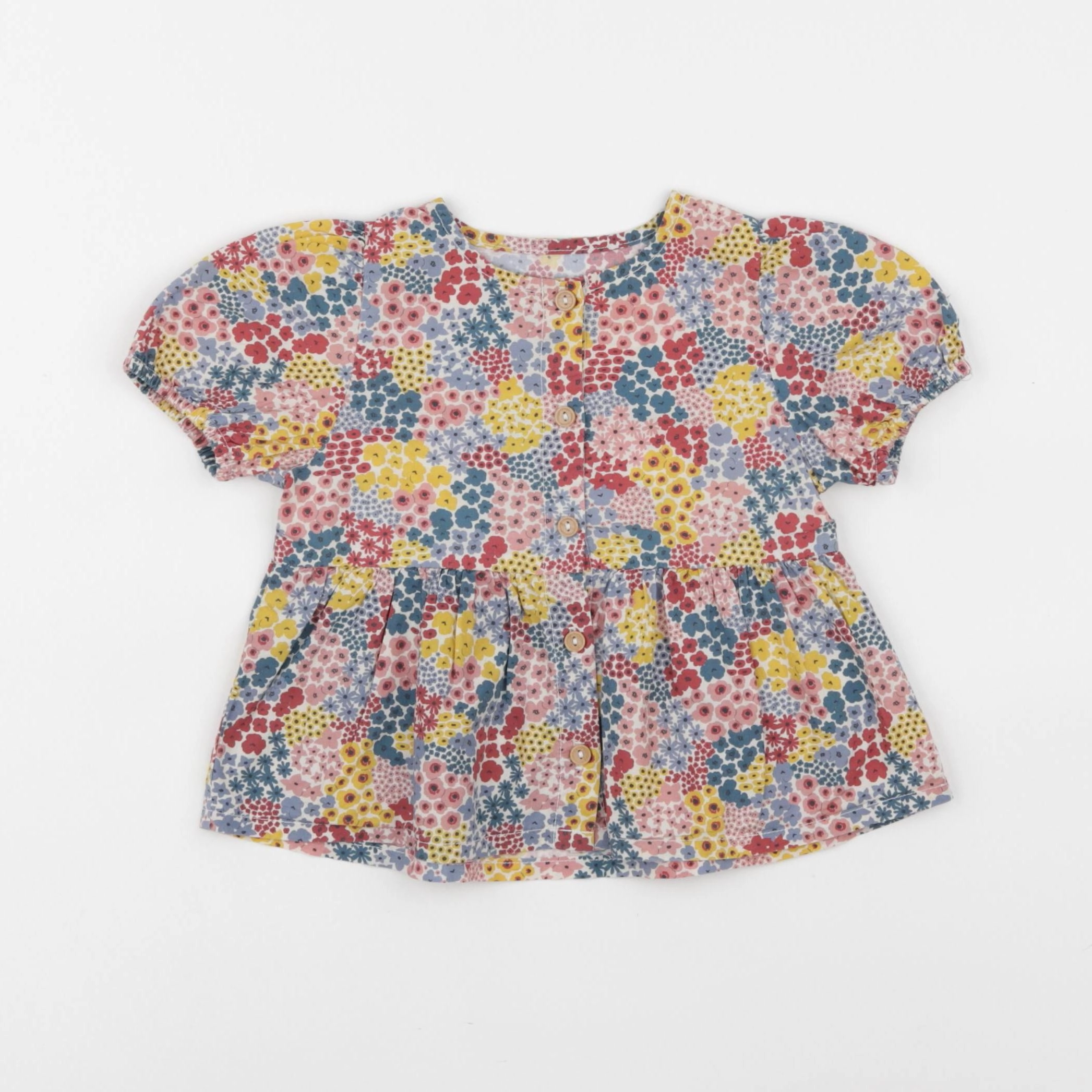 Vertbaudet - blouse multicolore - 12 mois