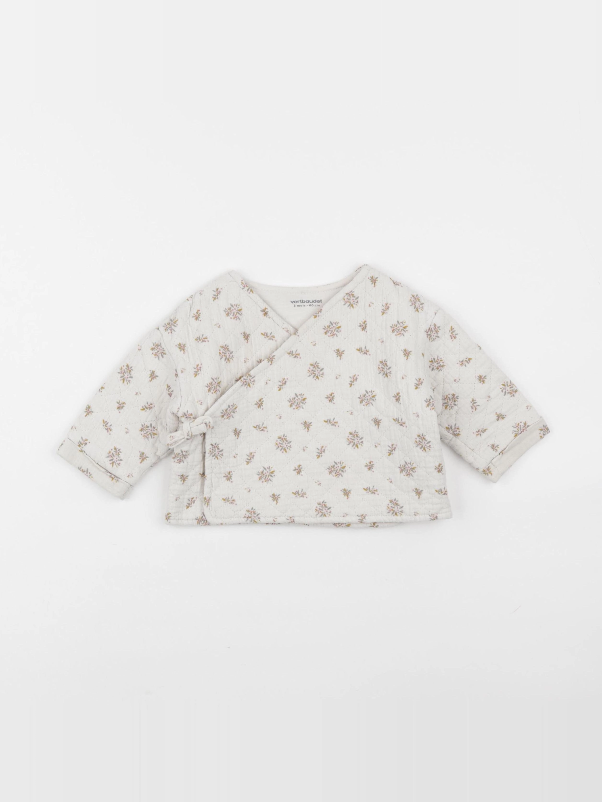 Vertbaudet - veste beige - 3 mois