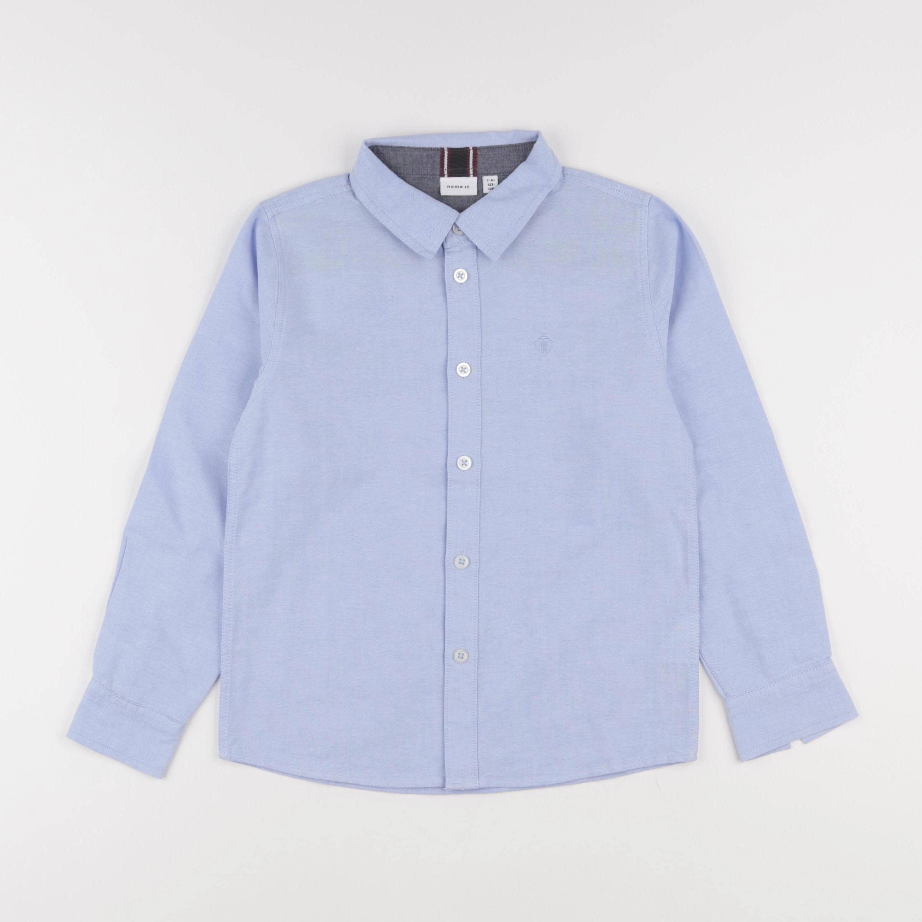 Name it - chemise bleu - 7/8 ans