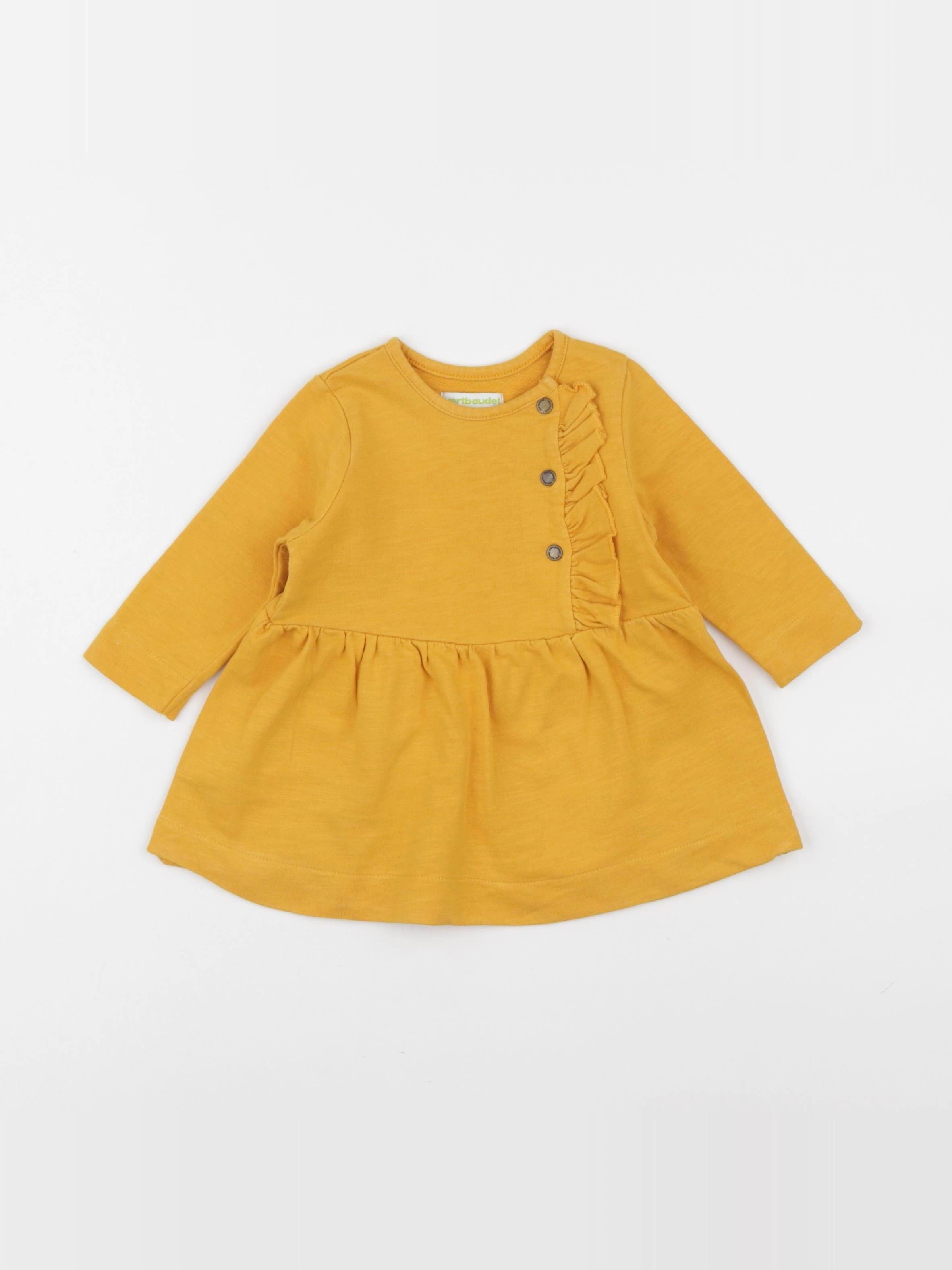 Vertbaudet - robe jaune - 6 mois