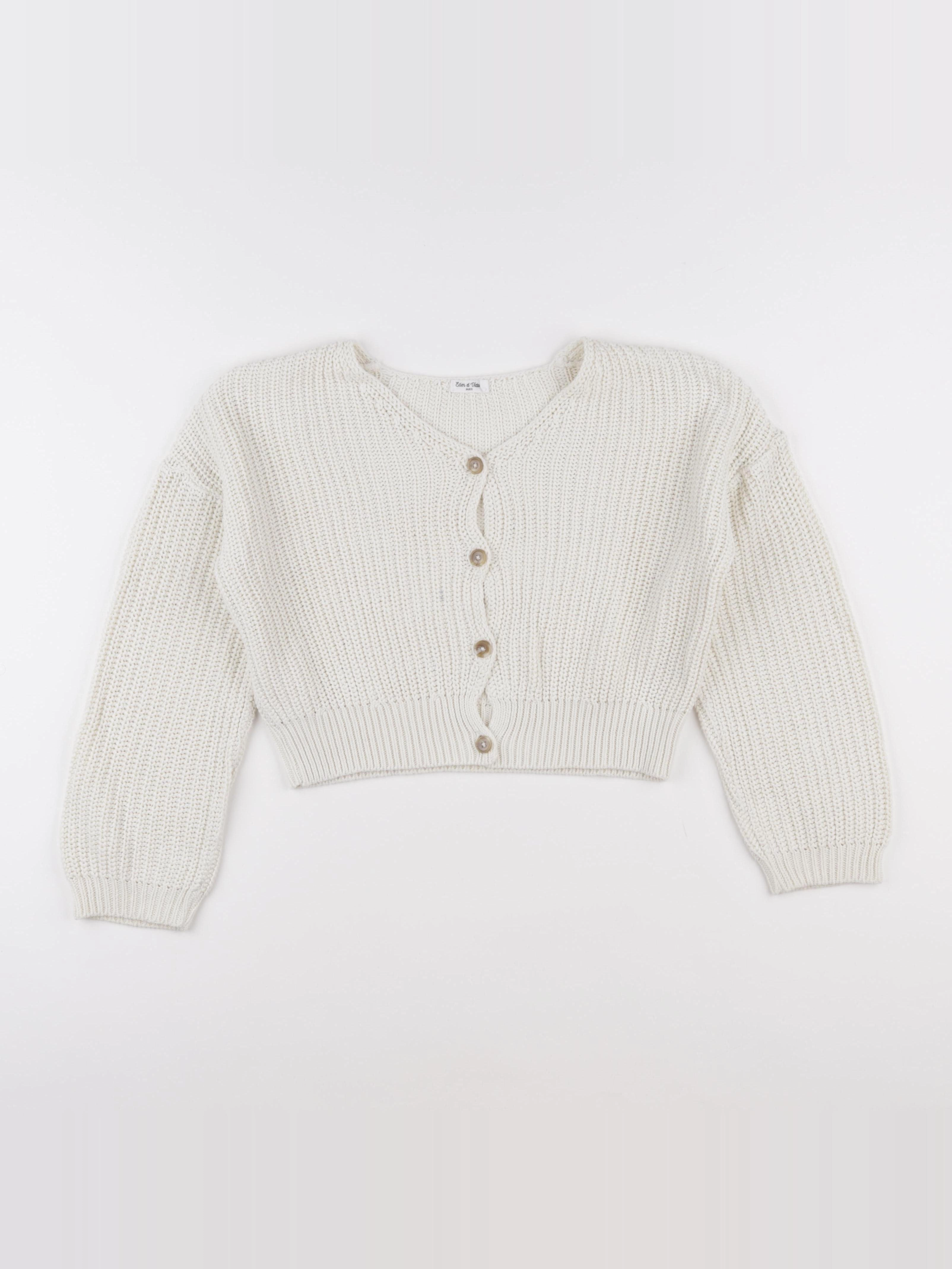 Eden & Victor - gilet blanc - 8 ans