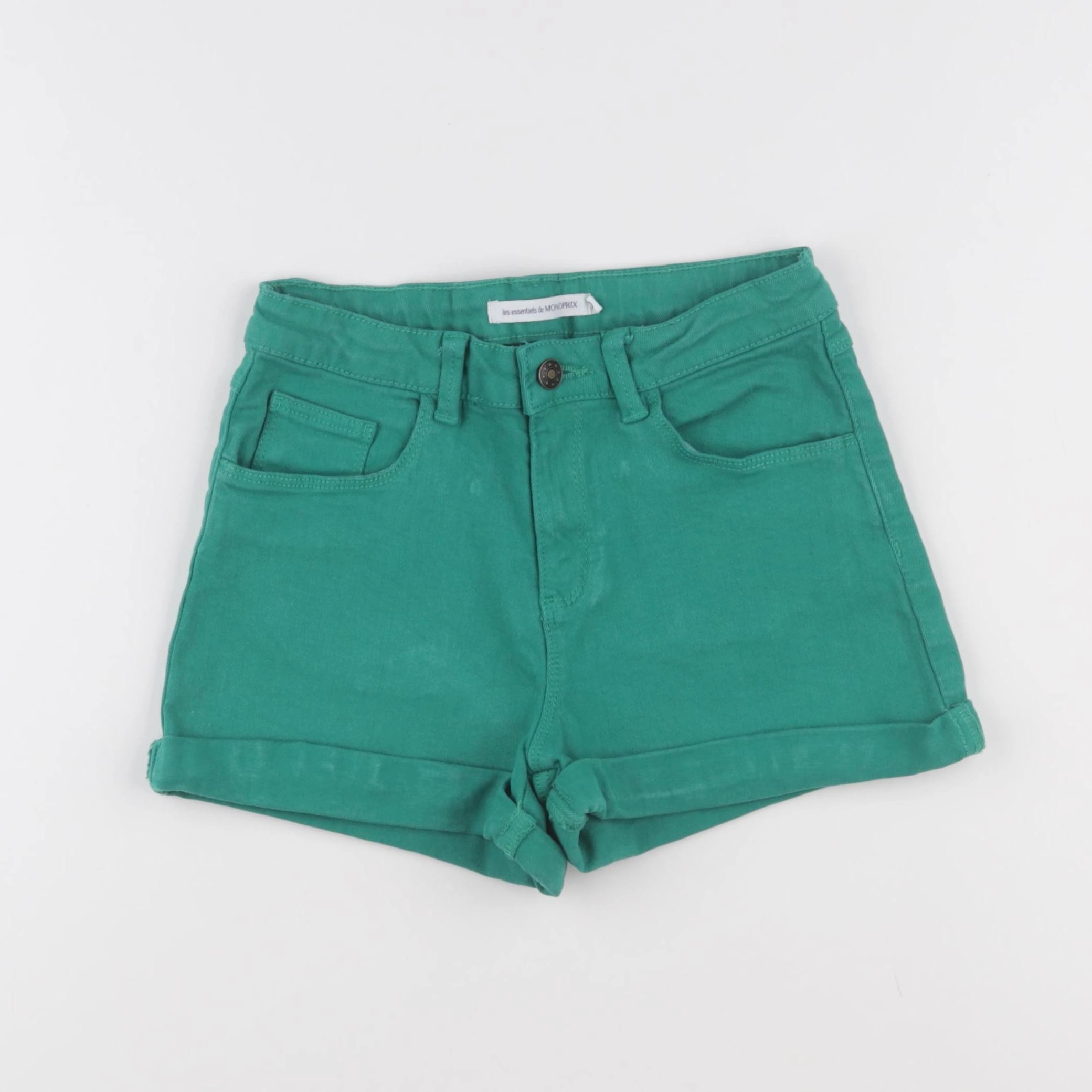 Monoprix - short vert - 10 ans