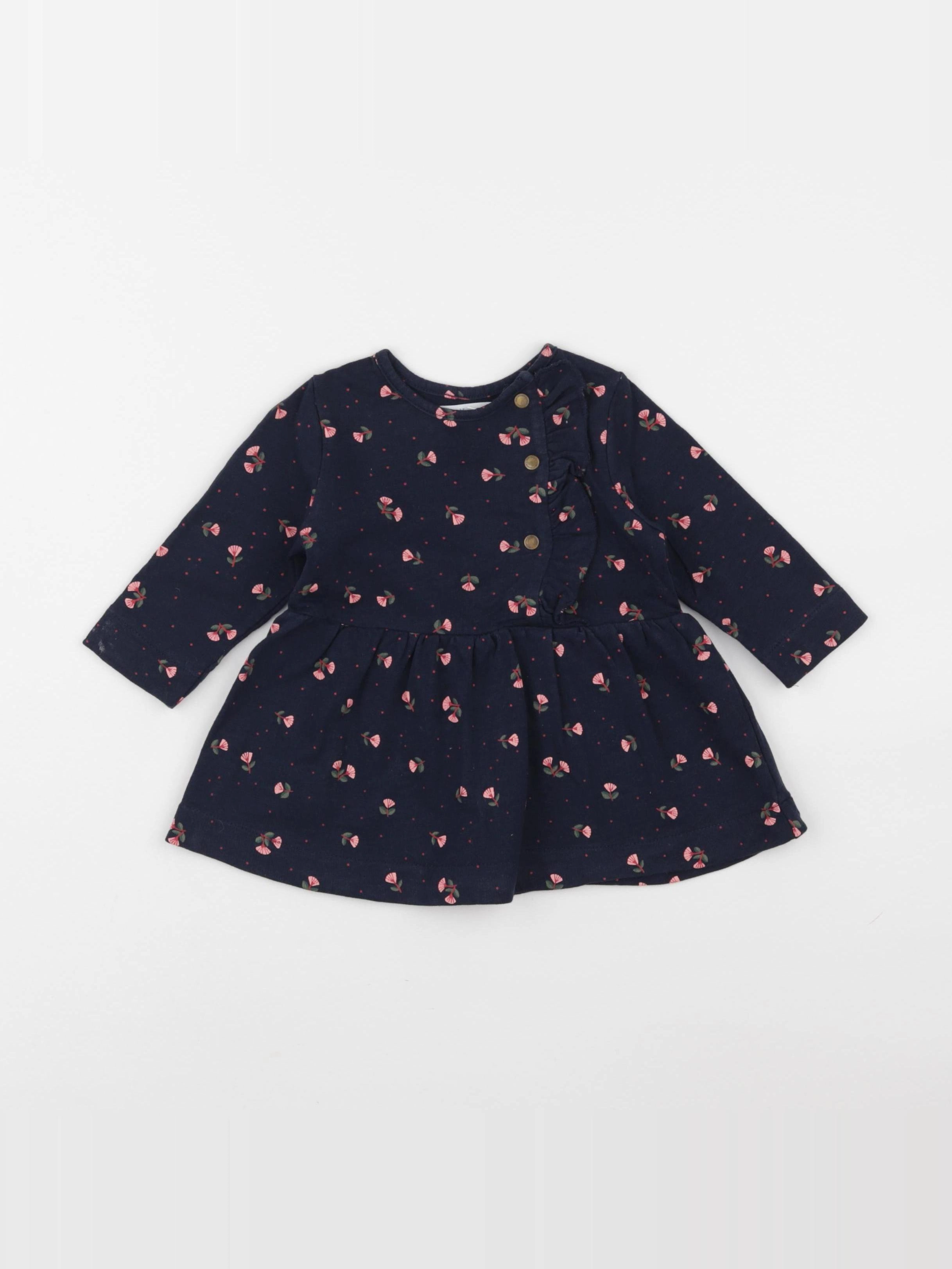 Vertbaudet - robe bleu - 6 mois
